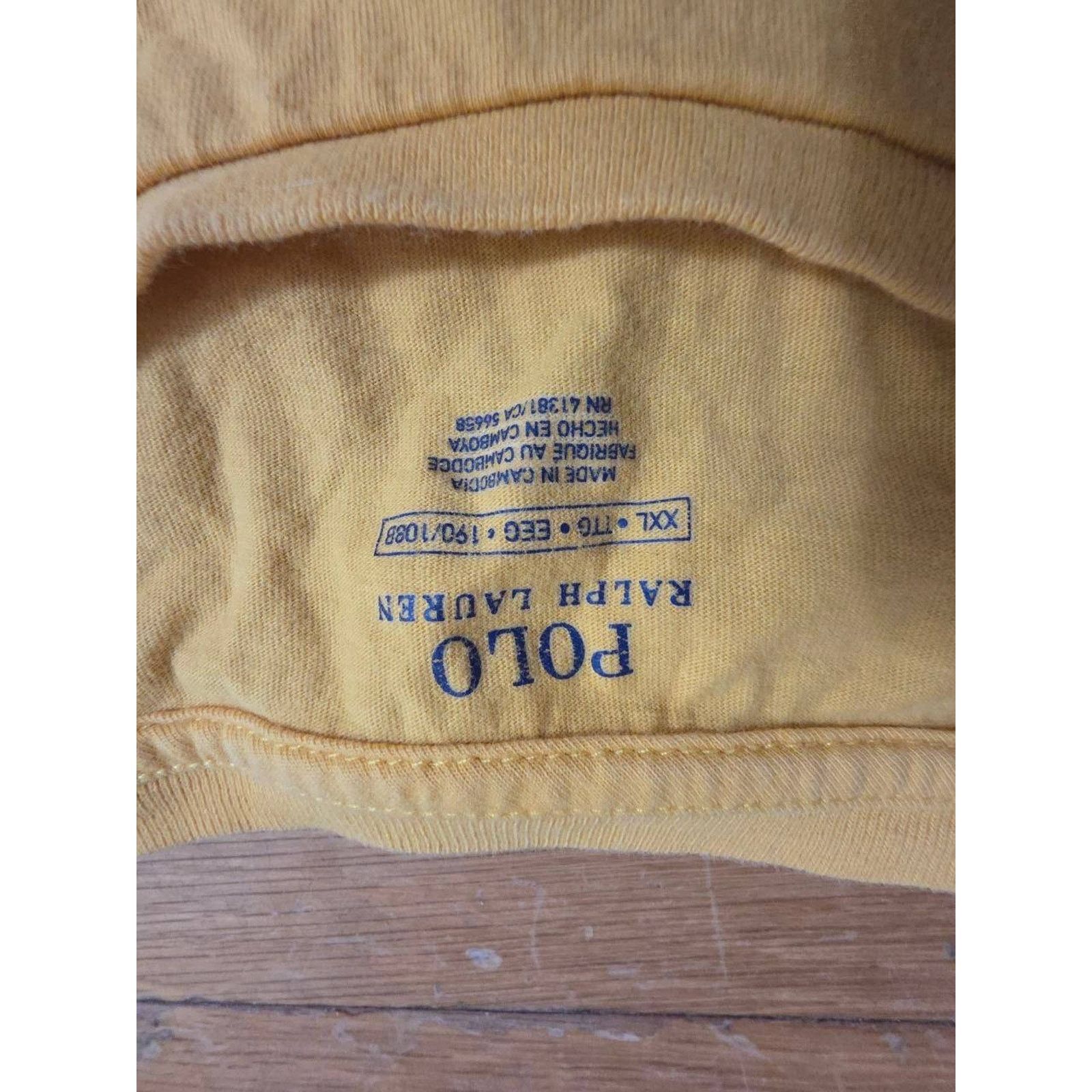 Polo Ralph Lauren Polo Ralph Lauren Men’s T Shirt Tee Yellow XXL A001126 Size US XXL / EU 58 / 5 - 5 Thumbnail
