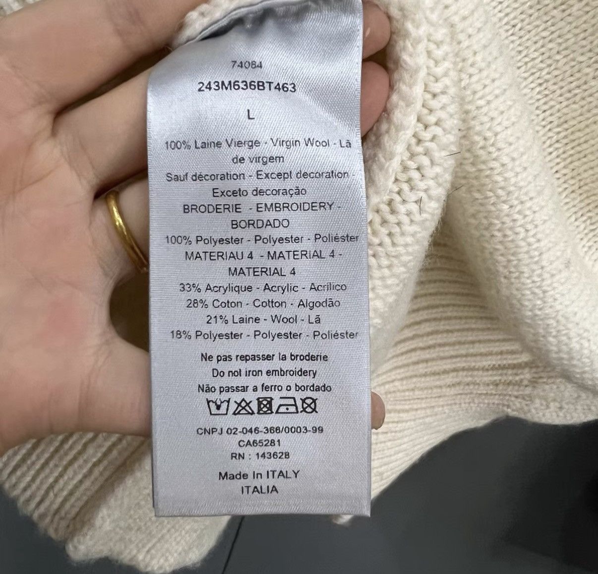 Dior Dior Floral Embroidered Crew Neck Sweater J41 Size L / US 10 / IT 46 - 4 Thumbnail