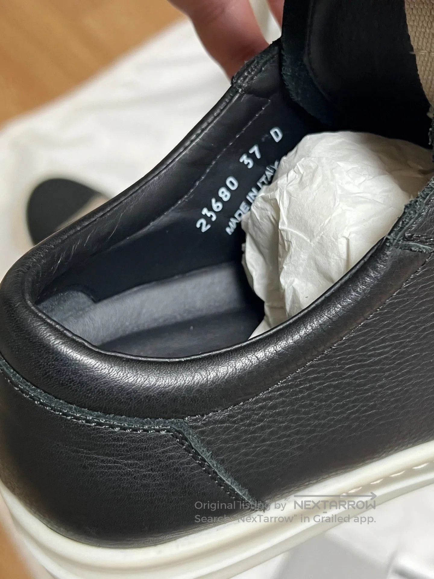 Rick Owens Rick Owens Main Line Black Leather Low. Size US 6 / IT 36 - 5 Thumbnail
