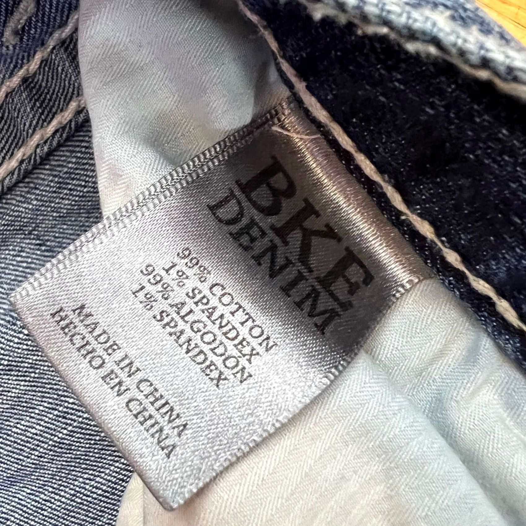 BKE BKE Jeans Mens 31 Blue Buckle Jake Straight Thick Stitch Size US 31 - 6 Thumbnail
