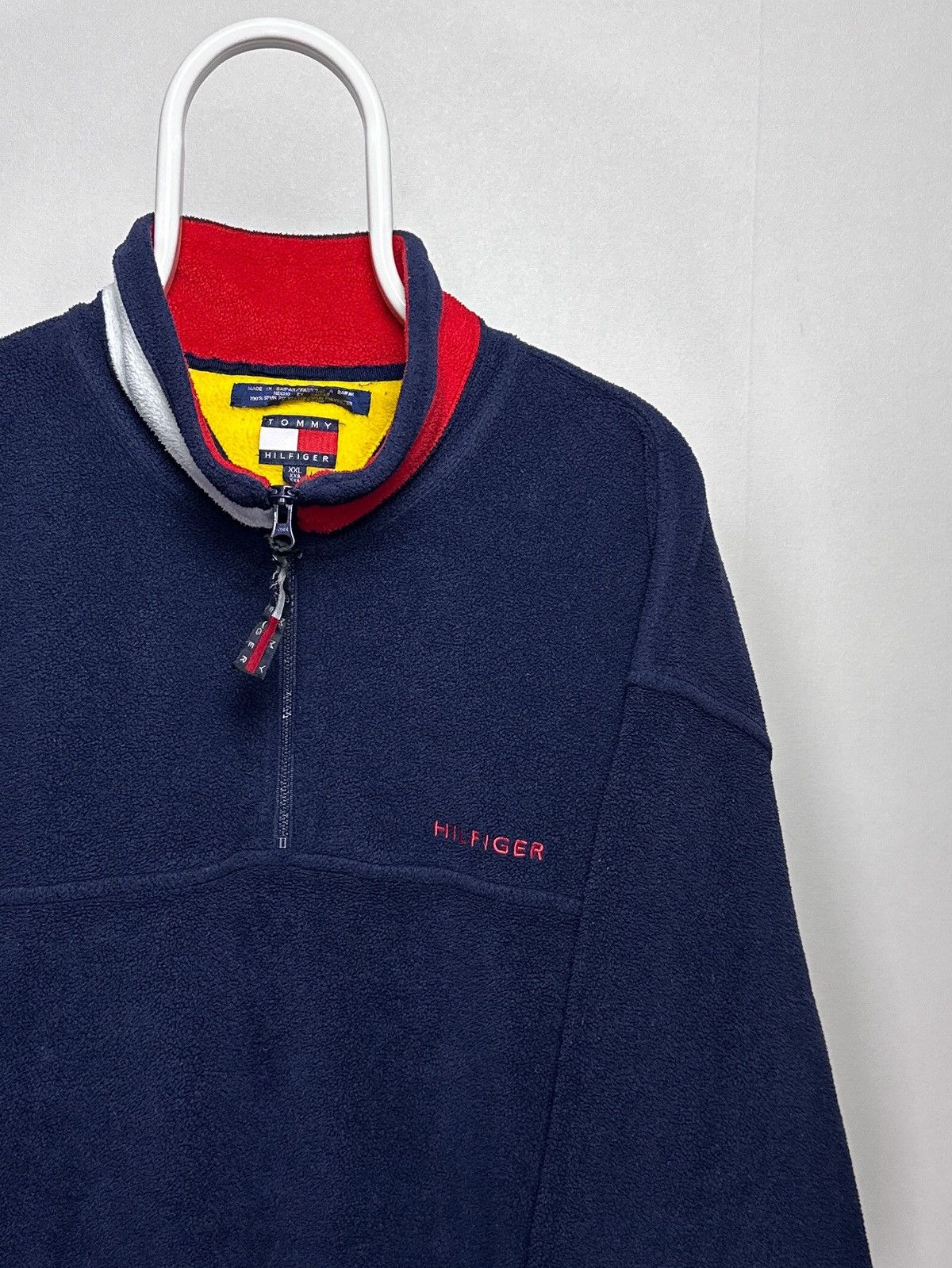 Tommy Hilfiger Vintage Tommy Hilfiger Fleece Pullover 1/4 Zip Y2K Jacket Size US XXL / EU 58 / 5 - 3 Thumbnail
