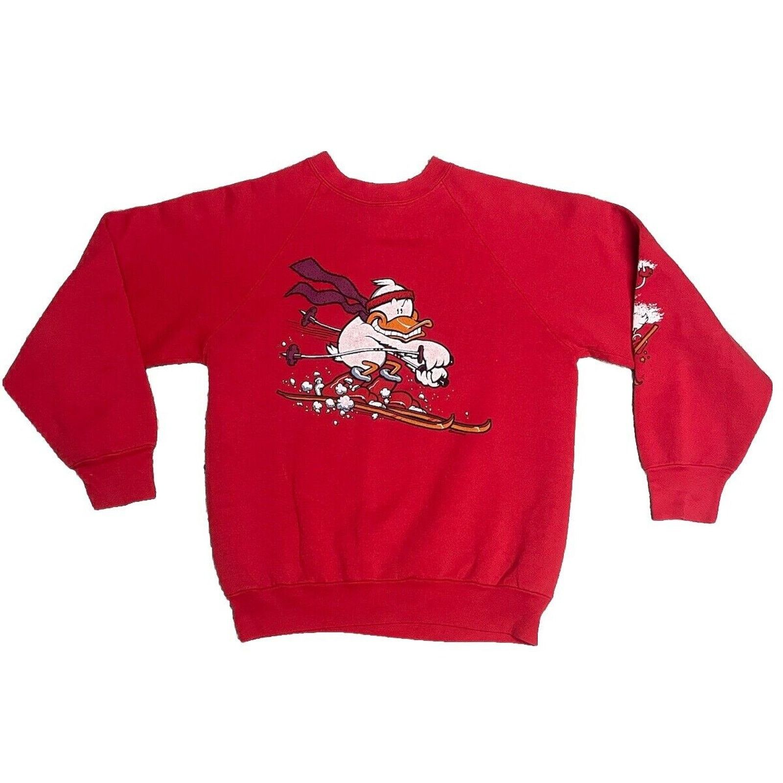 Vintage Vintage 80s USA Humor Duck Graphic Logo Ski Sweatshirt M Size US M / EU 48-50 / 2 - 1 Thumbnail