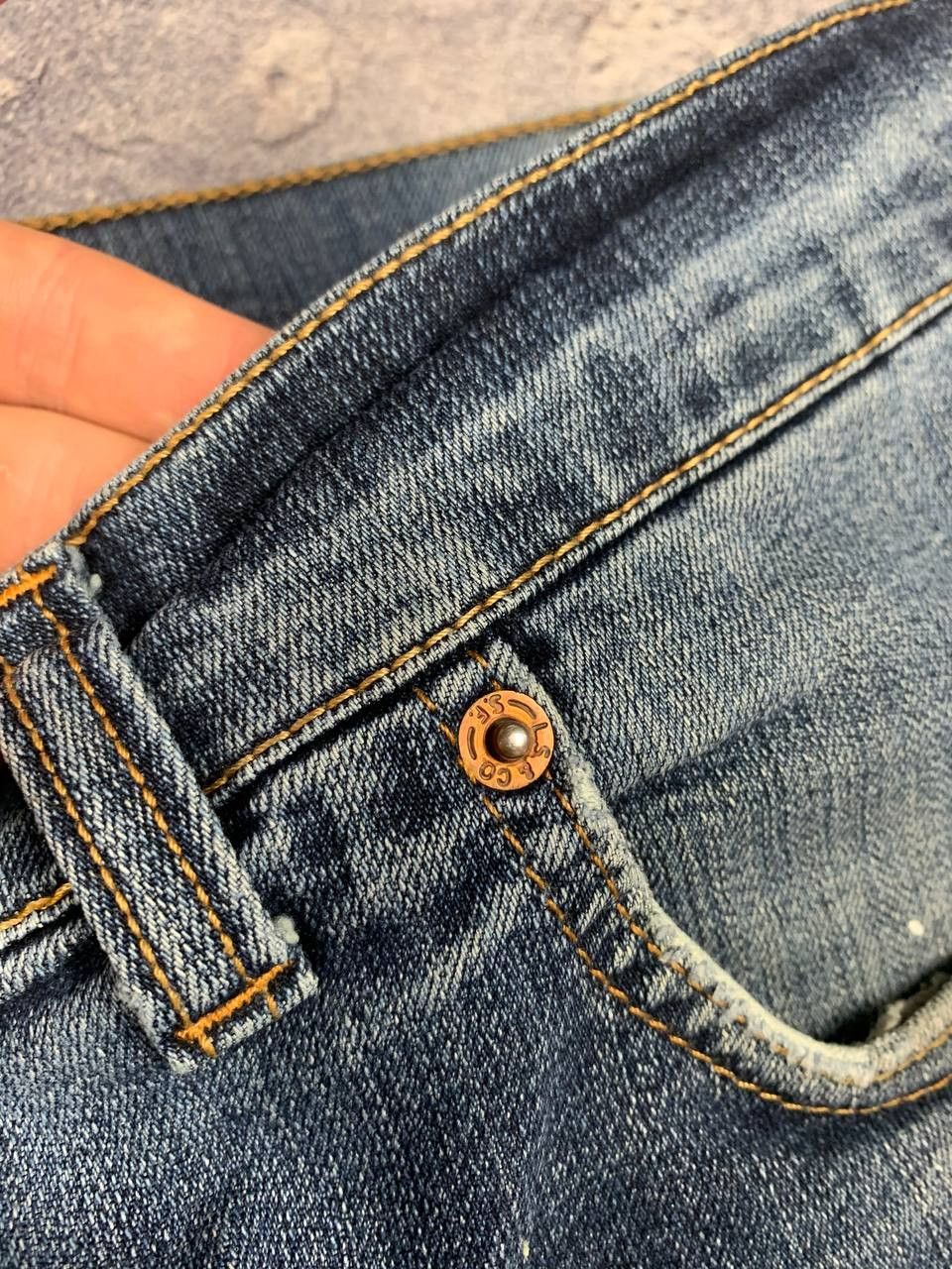 Levi's Levi’s Vintage Paint Jeans W35 L32 (Fits L27) Blue Size US 32 / EU 48 - 11 Thumbnail