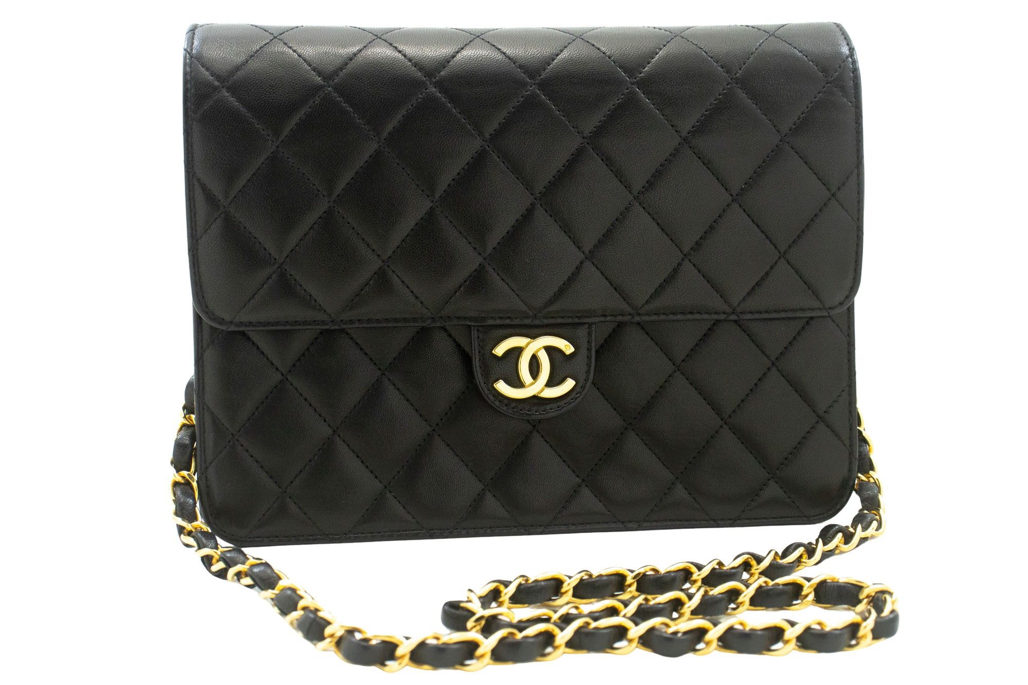 Chanel Black Leather Shoulder Bag (Pre-Owned) Size ONE SIZE - 1 Thumbnail