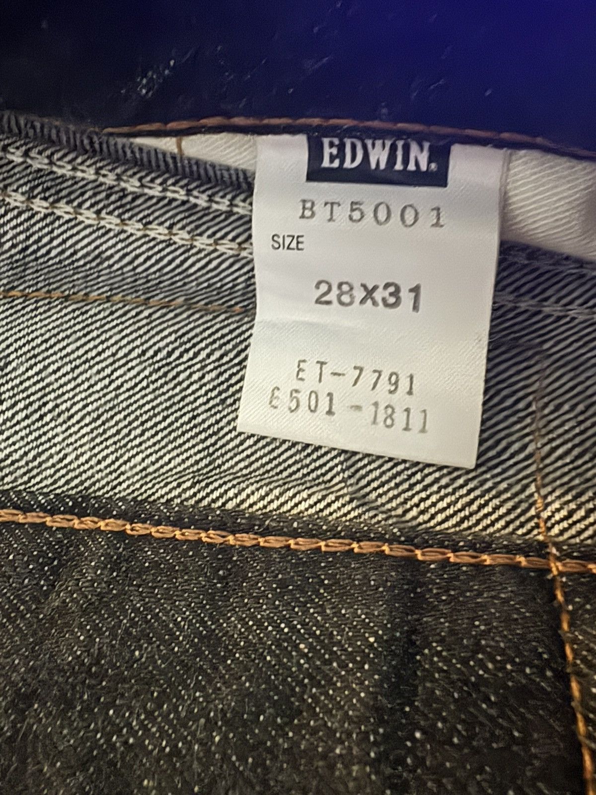 Edwin Edwin 503 Flare BLUE TRIP Black (BT5001) Bootcut Size US 31 - 4 Thumbnail