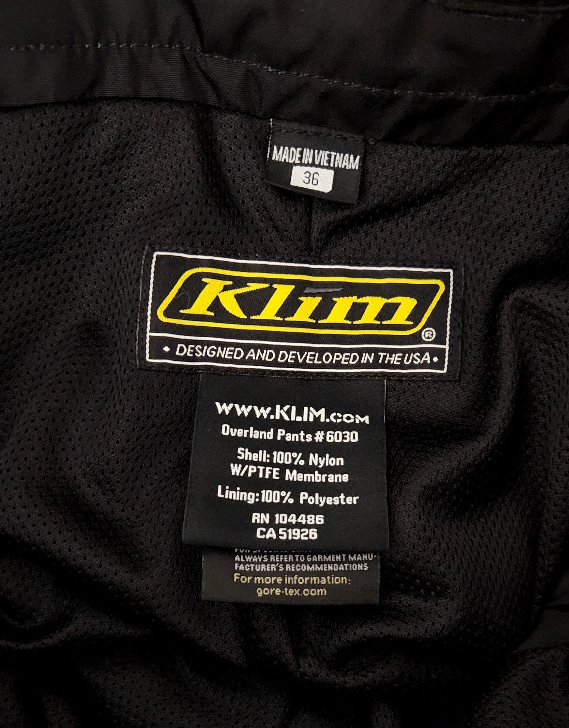 Other Klim Overland Motorcycle Gore-Tex Waterproof D30 Armored Size US 36 / EU 52 - 7 Thumbnail