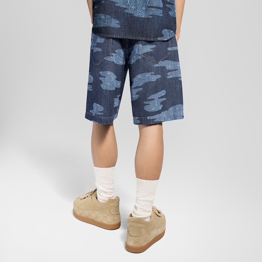 Louis Vuitton Monogram Chambray Shorts Size US 31 - 3 Thumbnail