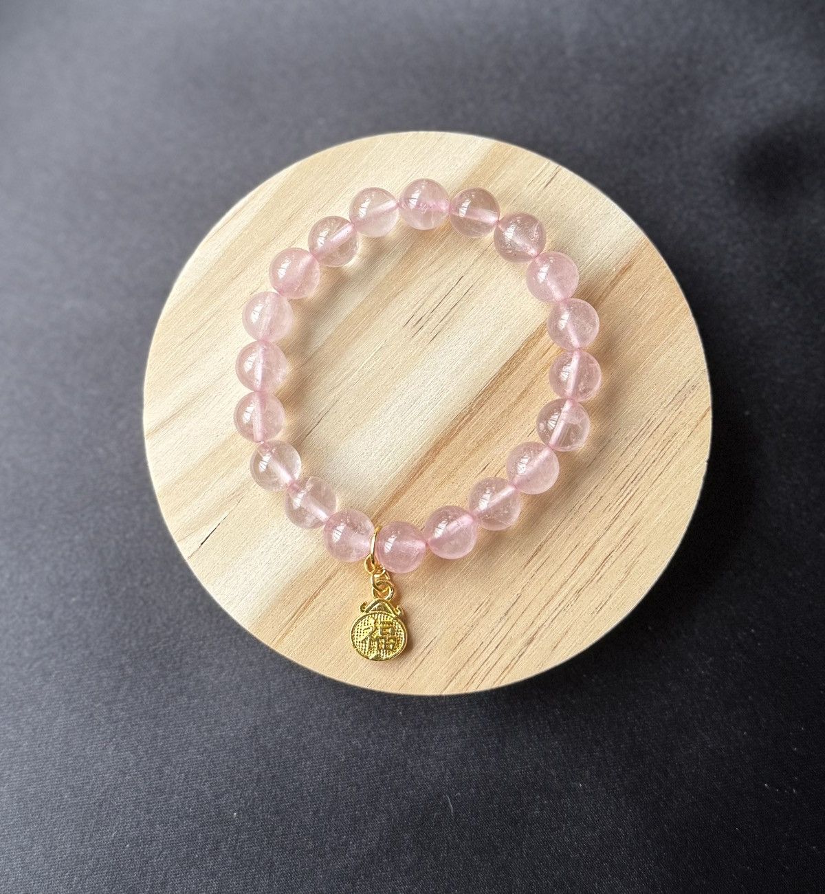 Handmade Rose Quartz Bracelet Size ONE SIZE - 3 Thumbnail