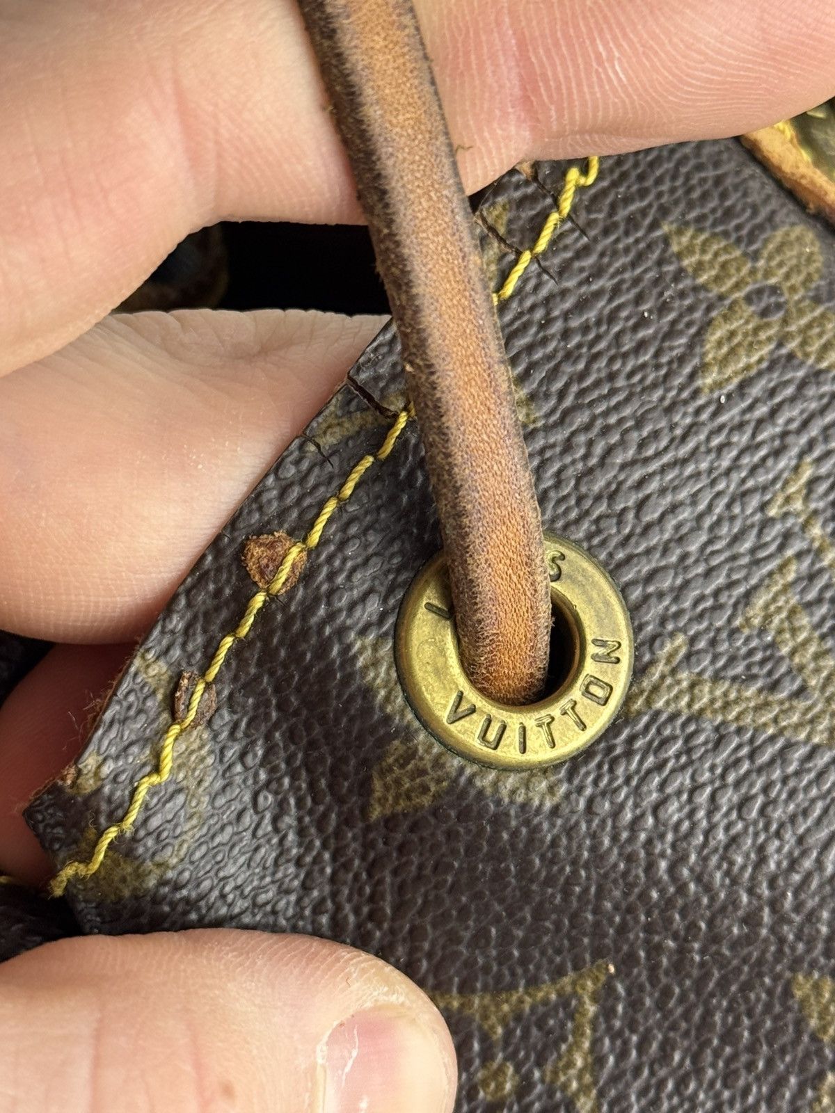 Louis Vuitton Vintage 80s Louis Vuitton Monogram Noe Bucket Bag Authentic Size ONE SIZE - 7 Thumbnail