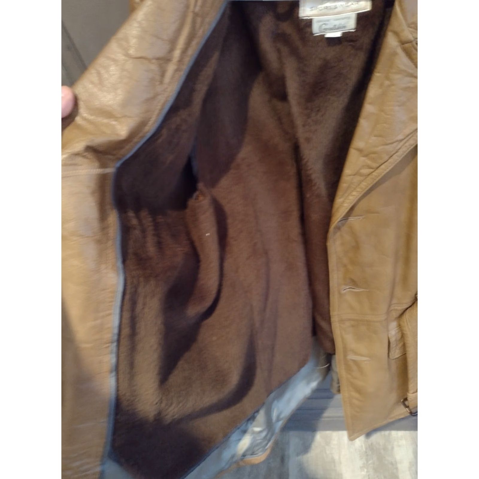 Vintage VINTAGE Wickfield Sportswear Leather Jacket Men 42 Brown Goatskin 70s Cowboy Casual Size US XS / EU 42 / 0 - 4 Thumbnail