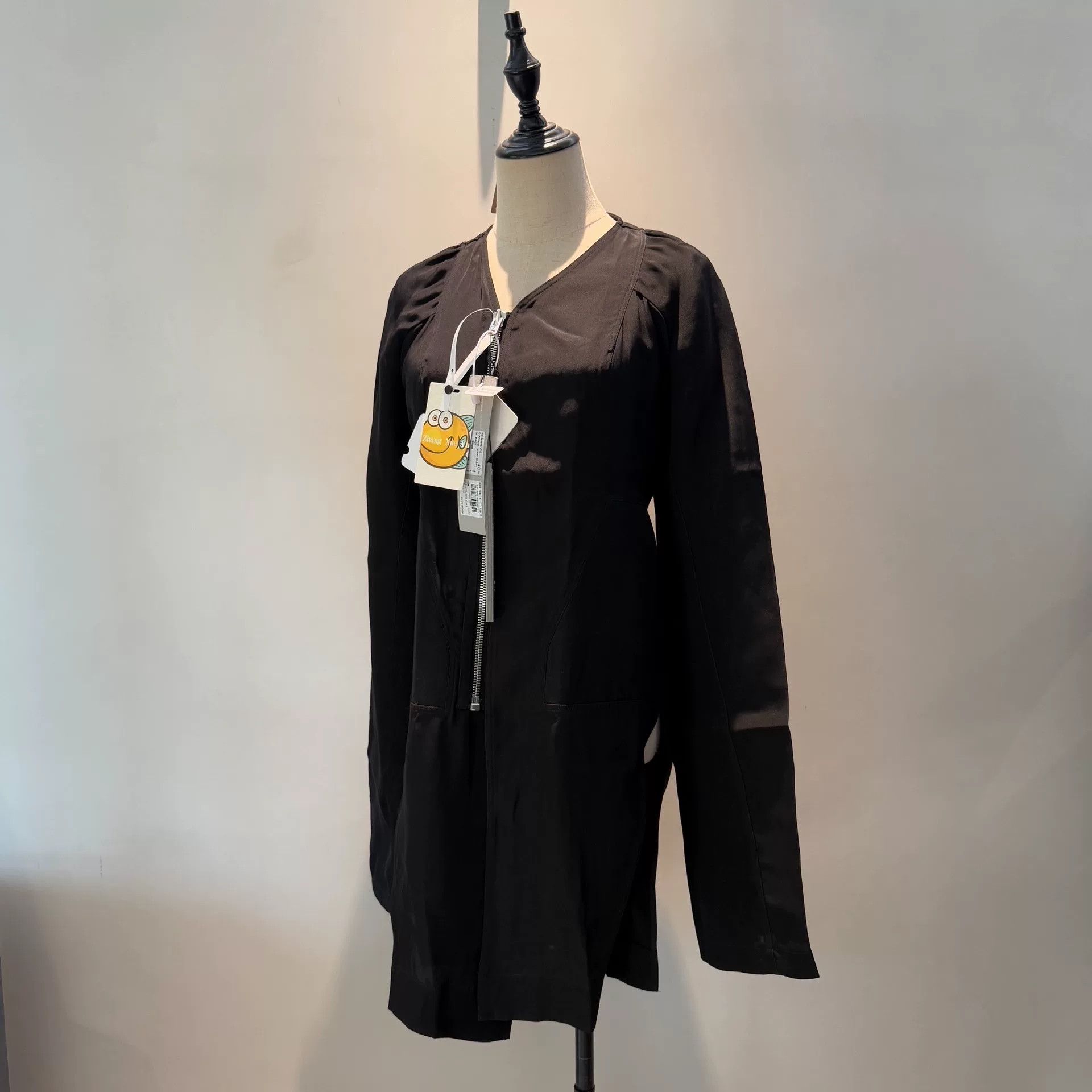 Rick Owens Classic Long Sleeve Silk Jacket Size M / US 6-8 / IT 42-44 - 1 Thumbnail