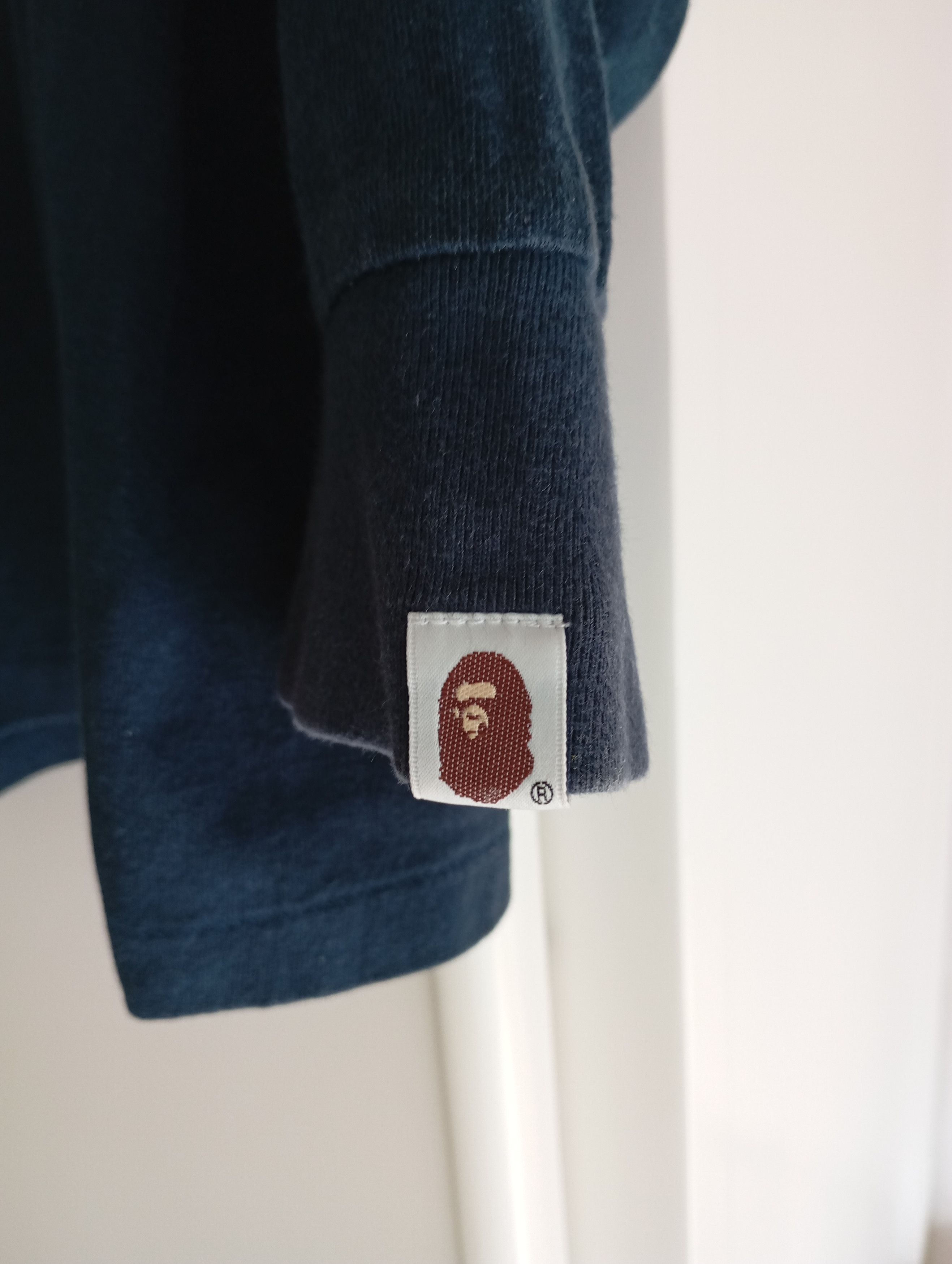 Bape Bape Y2K Navy Bleu Long Sleeve Ape Tshirt Size US M / EU 48-50 / 2 - 8 Thumbnail