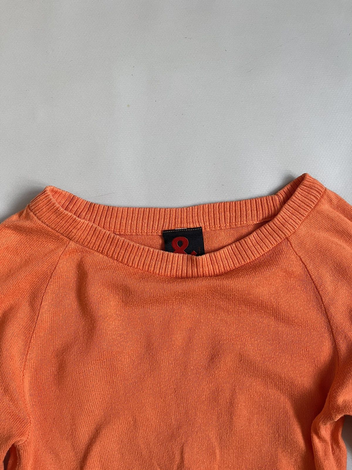 Dolce & Gabbana Vintage Y2K Dolce & Gabbana Orange Knit Longsleeve T-shirt Size S / US 4 / IT 40 - 2 Thumbnail
