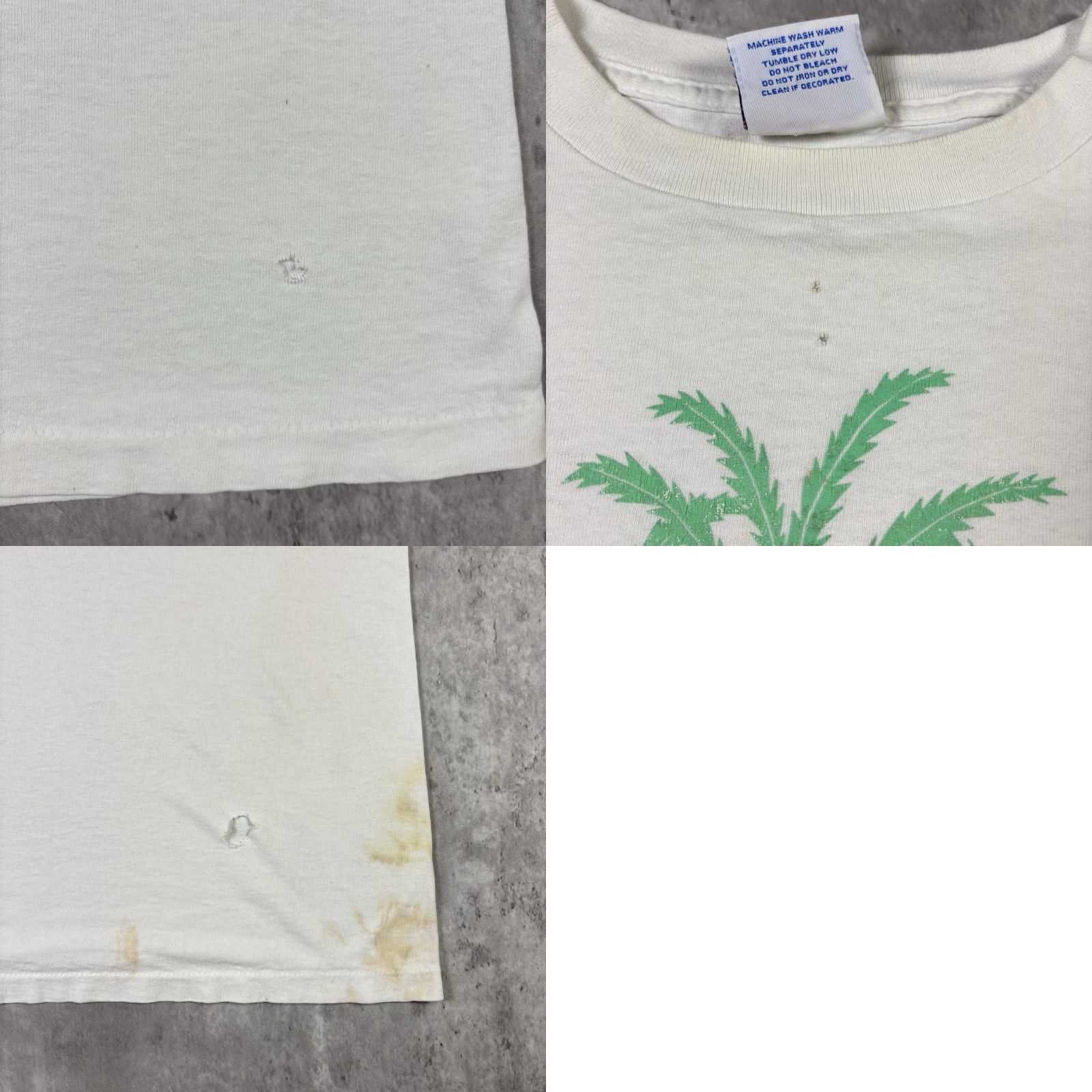 Vintage VINTAGE Beverly Hills T Shirt White Crew Neck Short Sleeve 90s XL Men Size US XL / EU 56 / 4 - 9 Thumbnail
