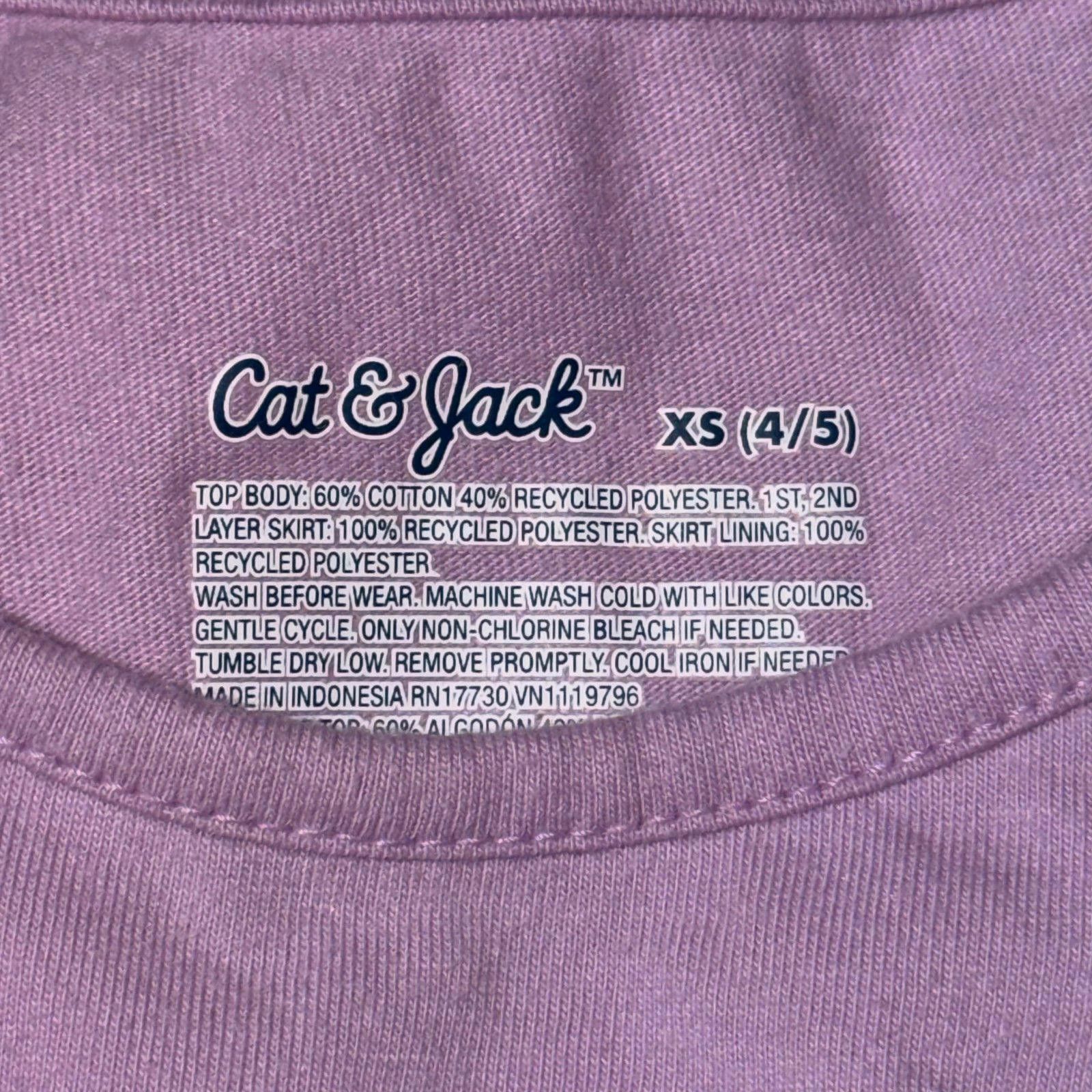 Other Cat & Jack Girls' Lavender Tulle Dress XS (4/5) Size XS / US 0-2 / IT 36-38 - 4 Thumbnail