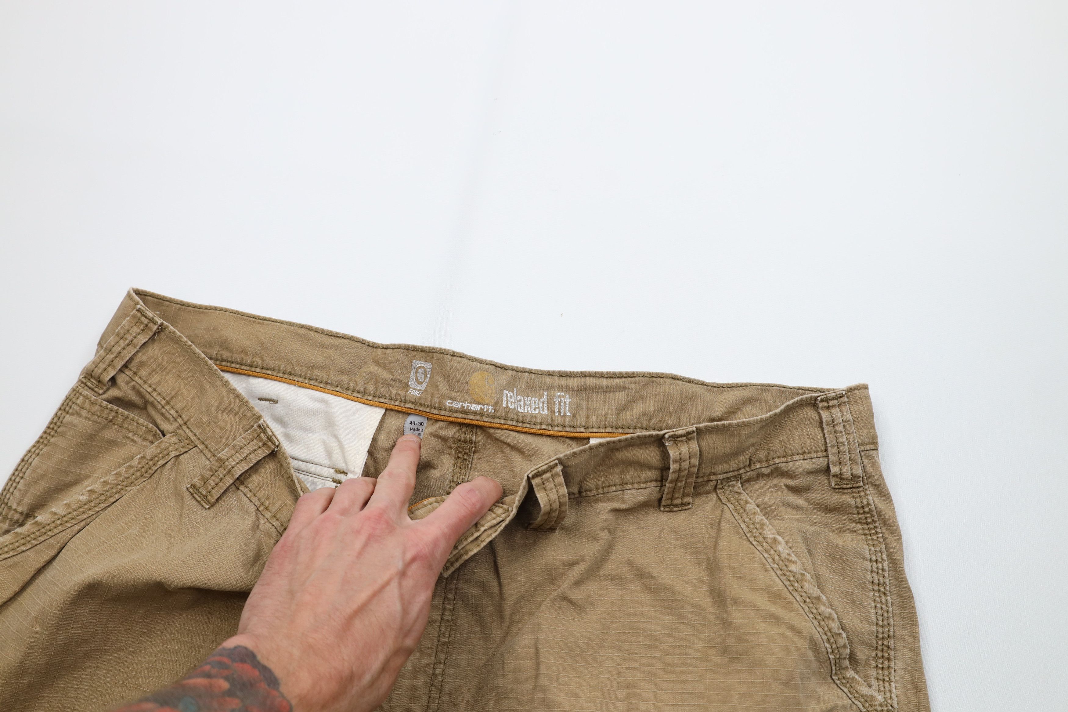 Carhartt Vintage Y2K Carhartt Fit Ripstop Wide Leg Cargo Pants Size US 44 / EU 60 - 8 Thumbnail
