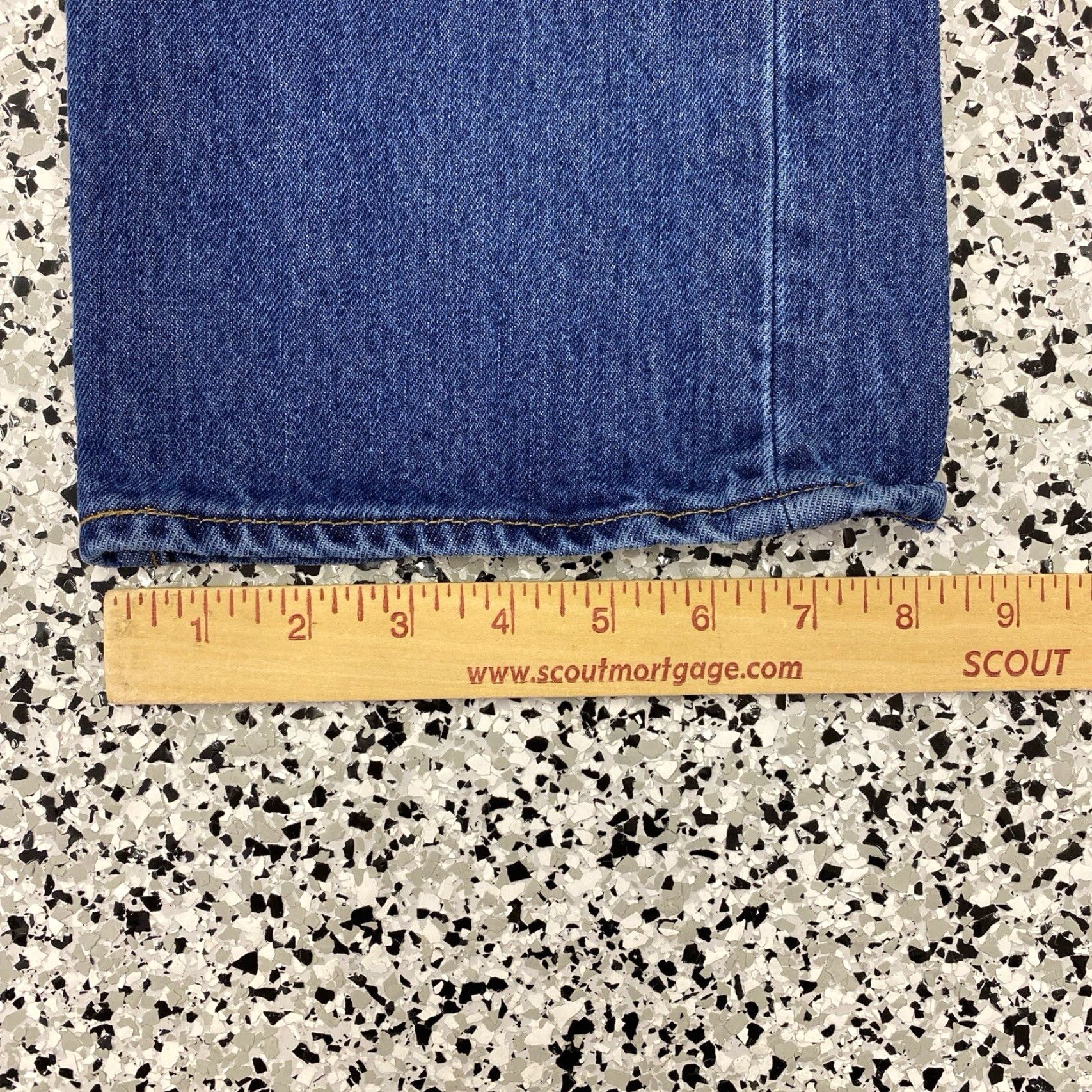 Levi's Levi's 501 XX Jeans Dark Wash Straight Button Fly Levi's 501 XX Mens 35x27.5 Regular Blue Jeans Straight Leg Modern Size US 35 - 2 Thumbnail