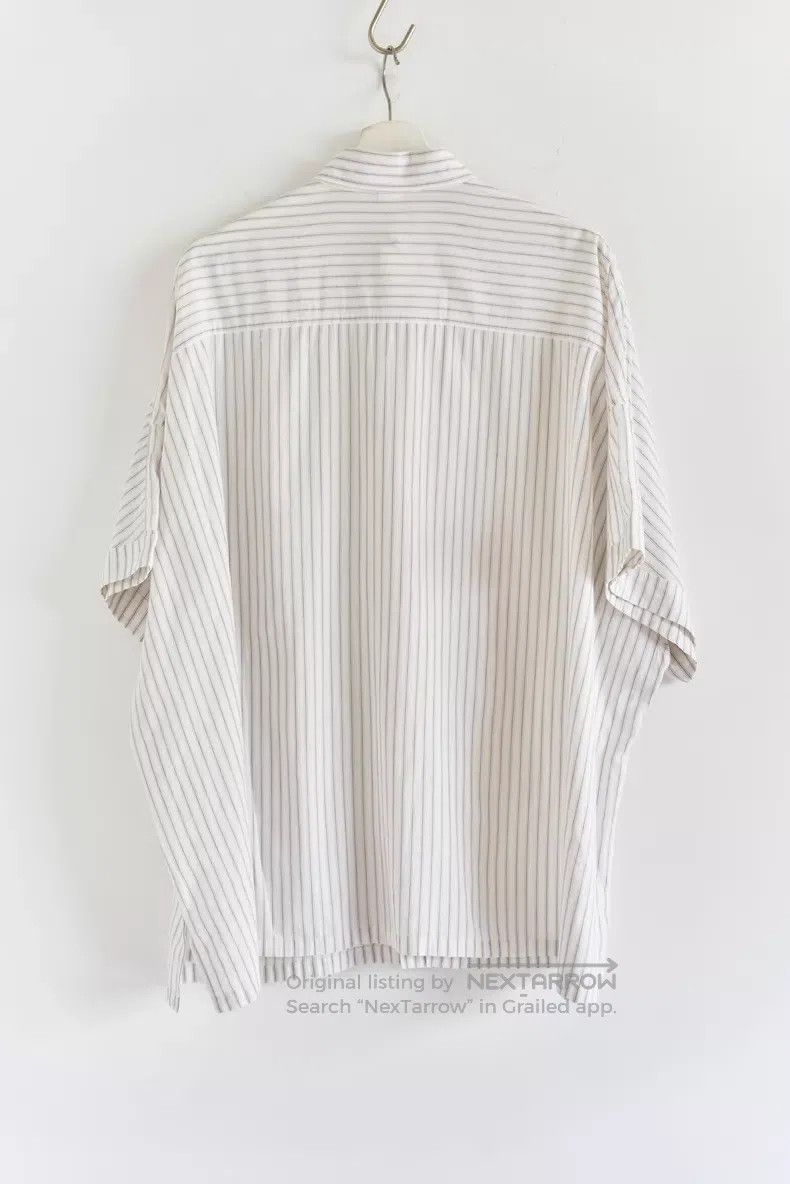 Yohji Yamamoto Yohji Yamamoto 24 SS bat sleeve striped white shirt Size US L / EU 52-54 / 3 - 2 Thumbnail
