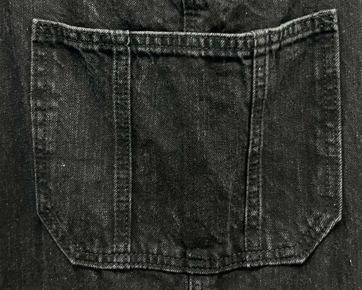 GU × Vintage GU Women’s Black Denim Overalls – Size XL Size US 37 - 6 Thumbnail
