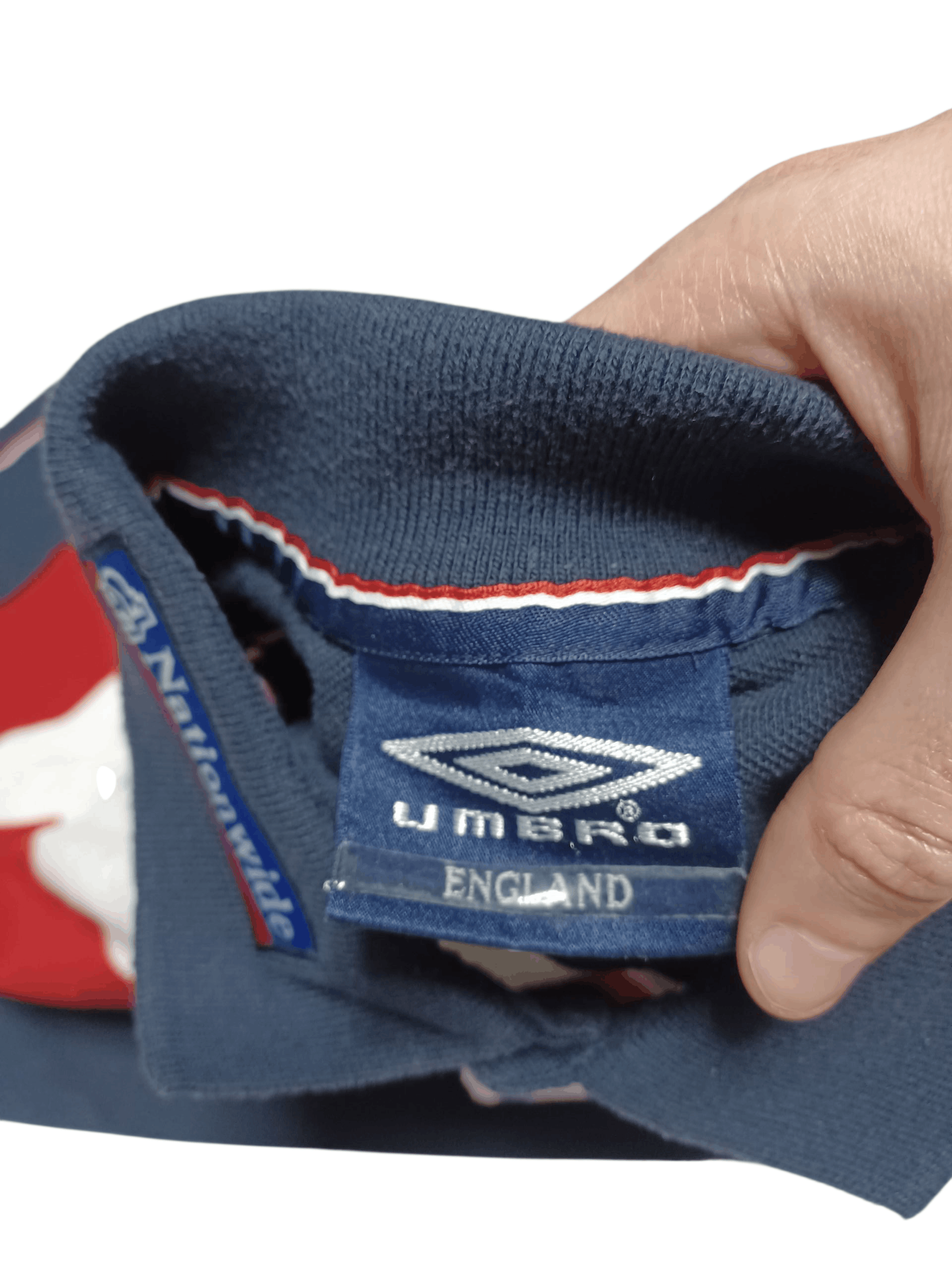 Umbro UMBRO ENGLAND NATIONWIDE VINTAGE SOCCER POLO SHIRT FOOTBALL Size US M / EU 48-50 / 2 - 4 Thumbnail