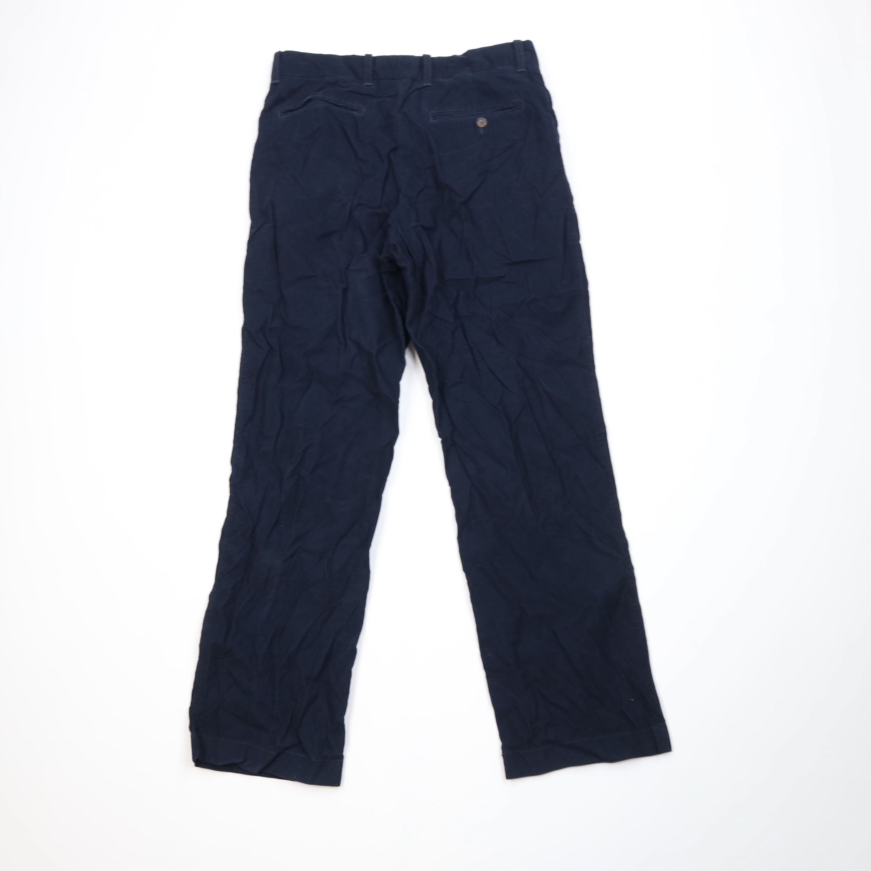 J.Crew Vintage Y2K 2005 J Crew Wide Leg Corduroy Chino Pants Blue Size US 32 / EU 48 - 9 Thumbnail