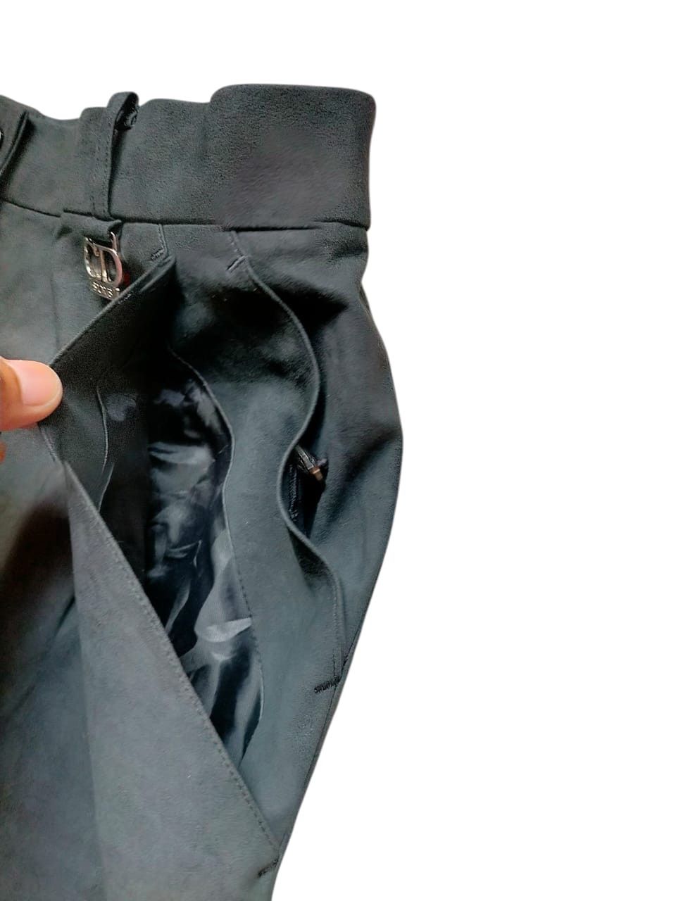 Christian Dior Monsieur Christian Dior Sport Moleskin Black Pants Size US 29 - 9 Thumbnail