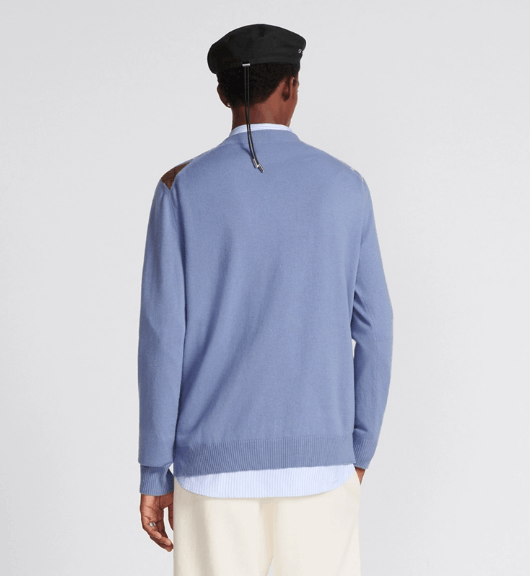 Dior o1w1db10525 413M64 CD Diamond Sweater in Blue Size US M / EU 48-50 / 2 - 6 Thumbnail