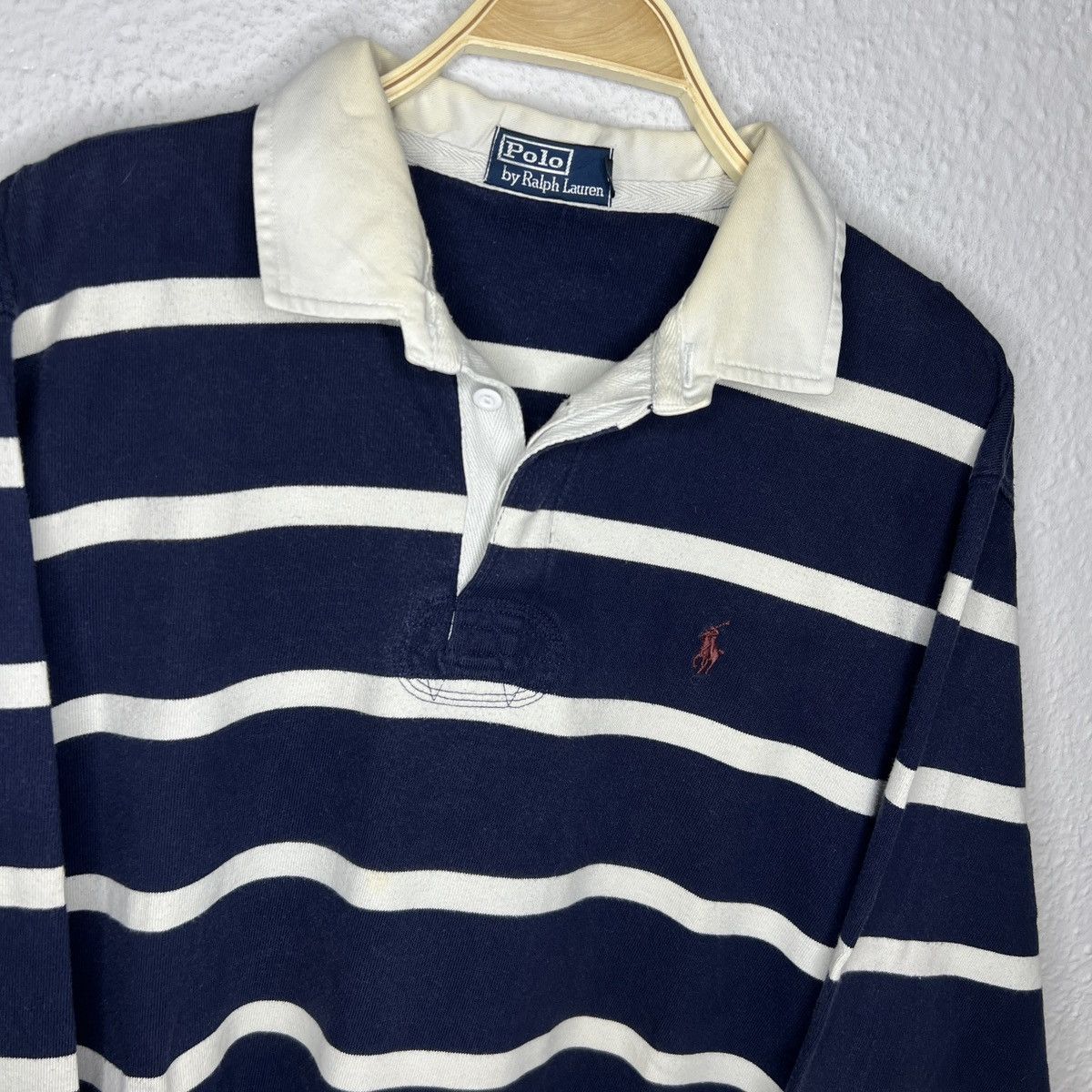 Polo Ralph Lauren Vintage Ralph Lauren Polo Rugby Longsleeve Sweatshirt Size US XL / EU 56 / 4 - 4 Thumbnail