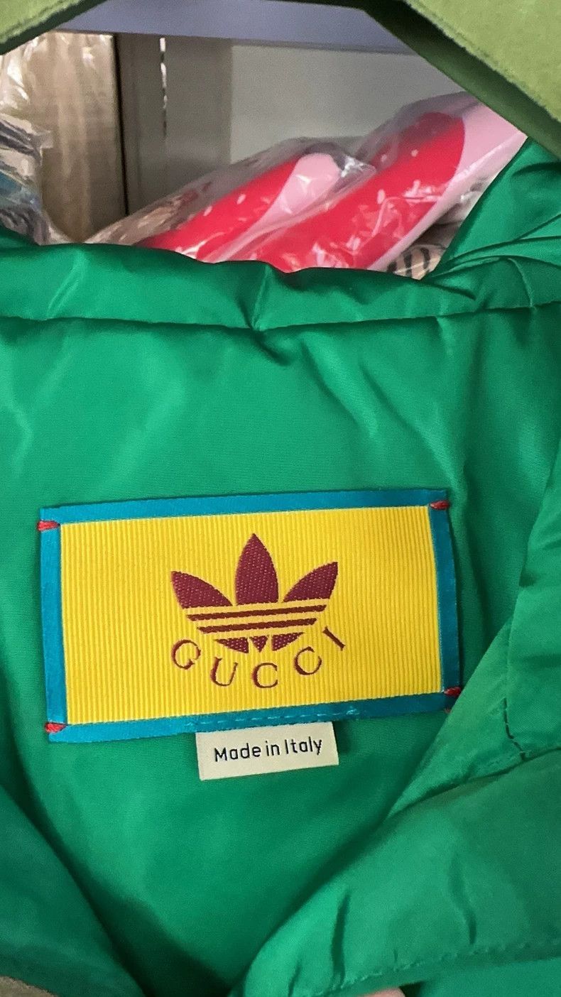 Gucci Gucci Red and green color-blocked jacket cotton clothes jac Size US L / EU 52-54 / 3 - 7 Thumbnail