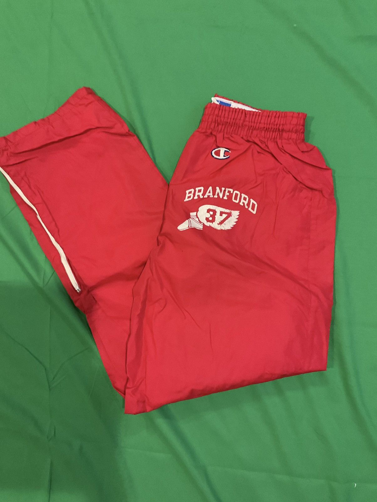 Vintage Champion red track pants