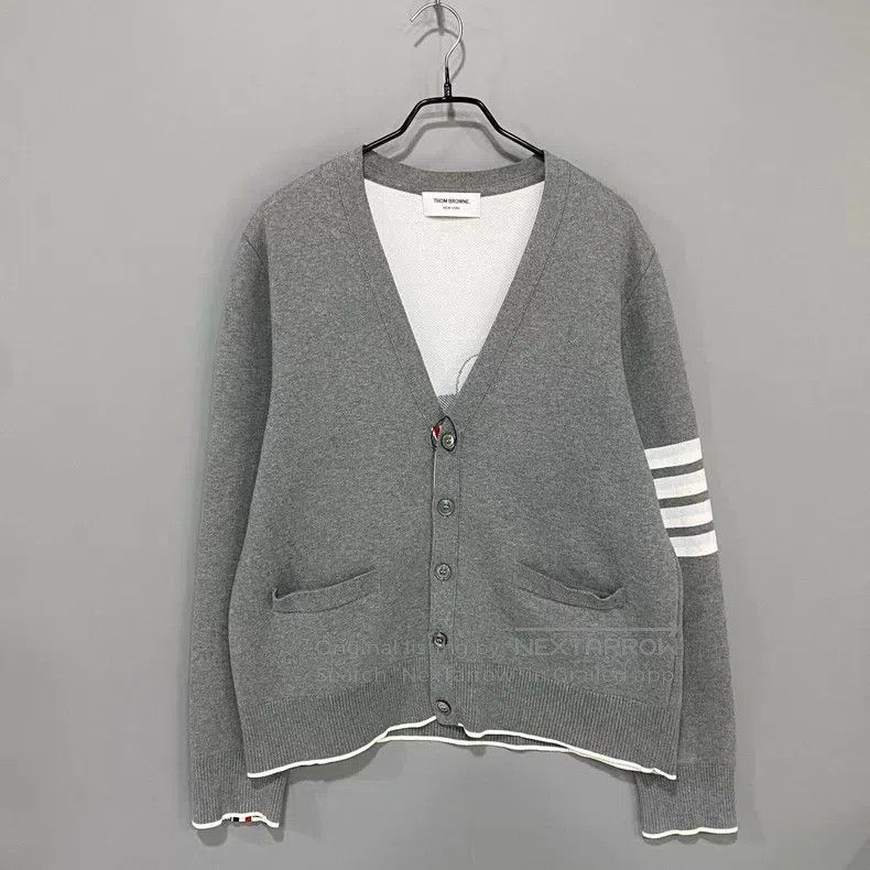 Thom Browne Thom Browne Little lion color label four-bar knitting card Size US XL / EU 56 / 4 - 1 Thumbnail