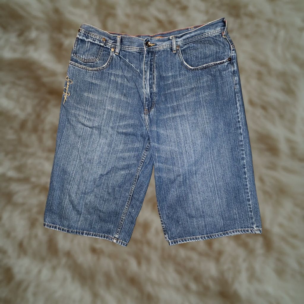 Sean John VINTAGE Sean John Jean Shorts Men 38 Blue Embroidered Baggy Hip Hop Shirt? Size US 38 / EU 54 - 1 Thumbnail