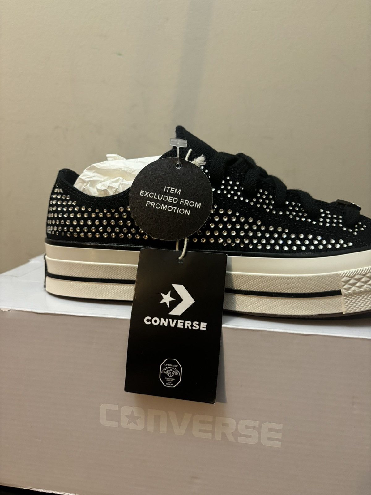 Converse Converse Swaroski Chuck 70 Low Black White Size US 7.5 / EU 40-41 - 7 Thumbnail