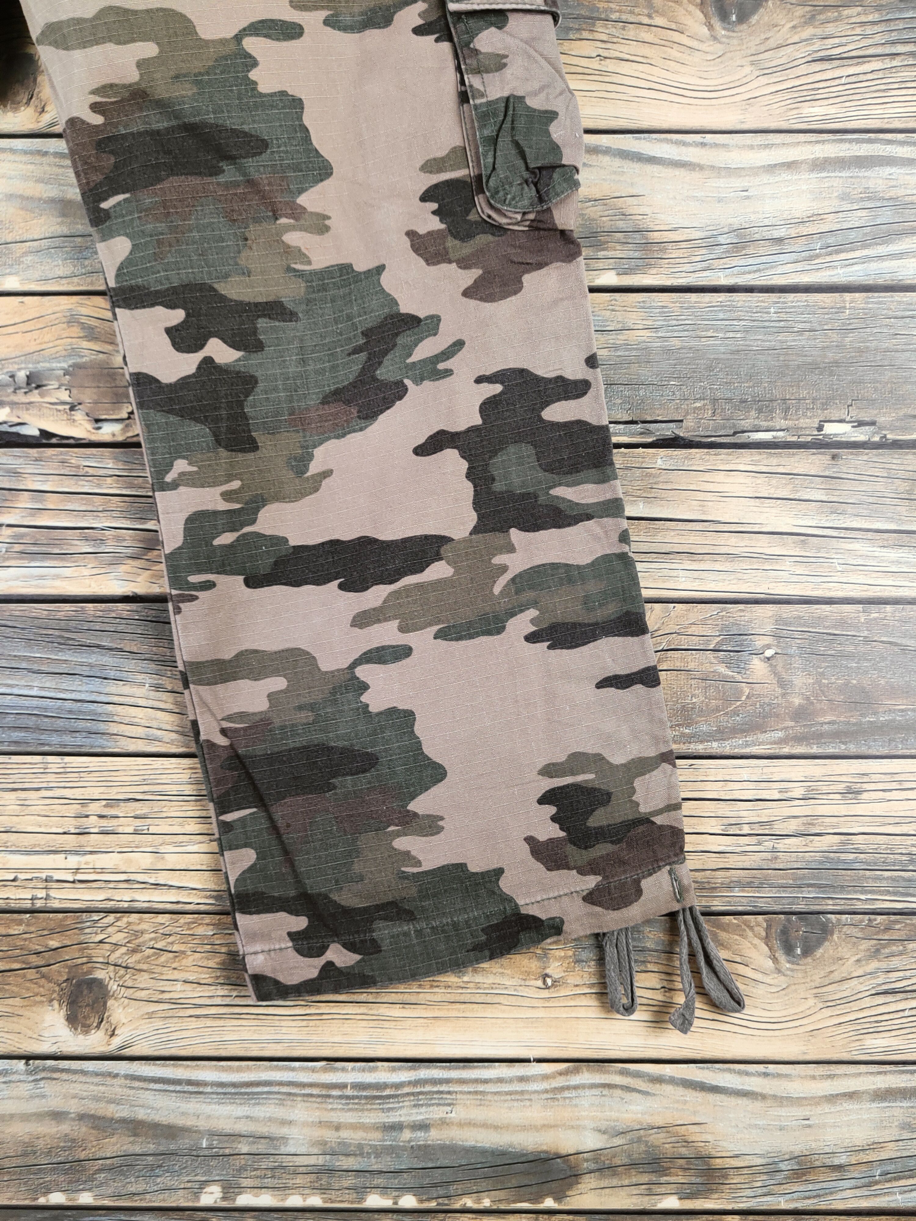 Japanese Brand A.L.C.X Camouflage Multipocket Cargo Pants #S2844 Size 27" / US 4 / IT 40 - 11 Thumbnail