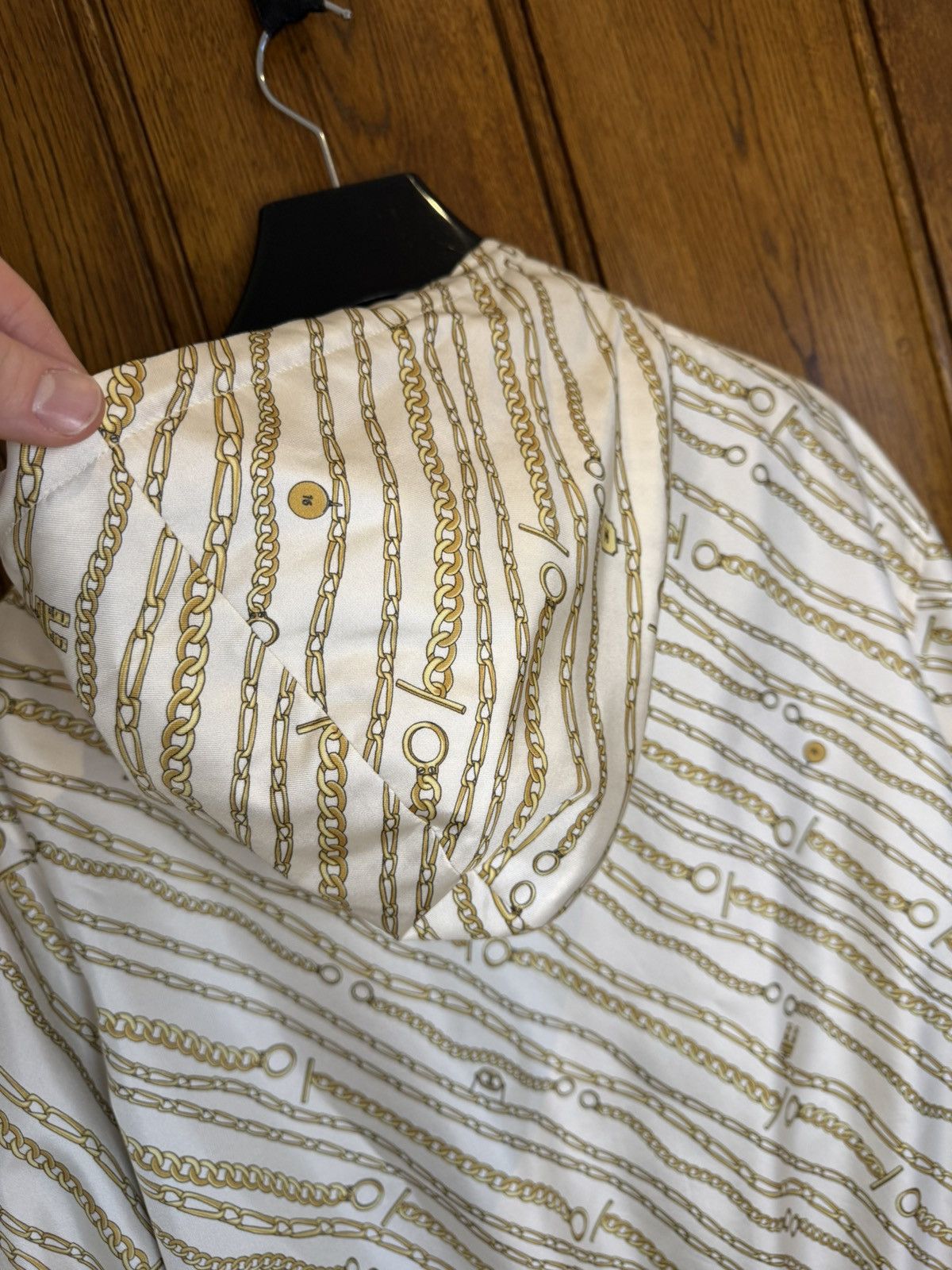 Celine SS21 Celine sample Chain light silk viscose hoodie jacket Size US M / EU 48-50 / 2 - 16 Thumbnail