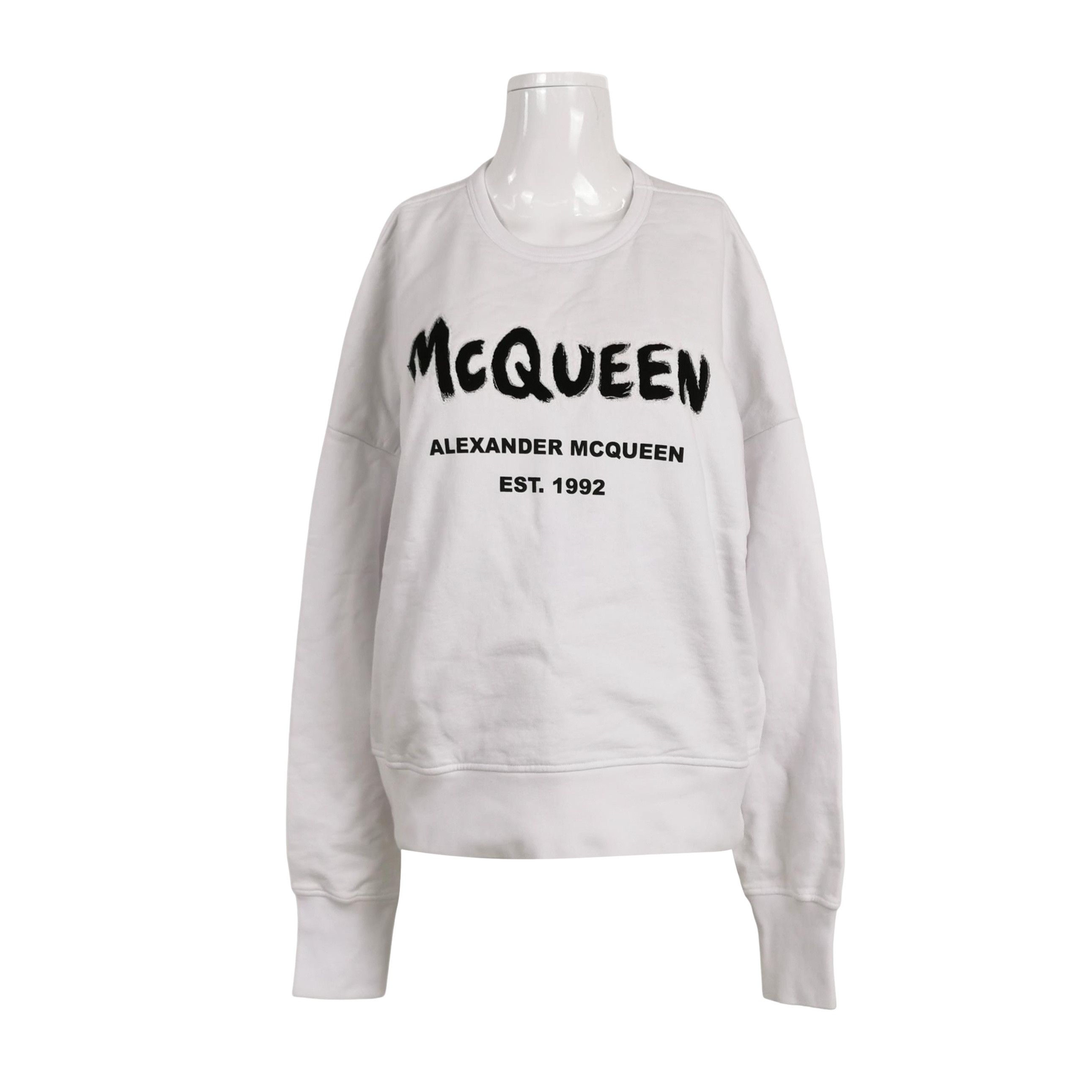 Alexander McQueen Alexander McQueen Logo Print Sweatshirt US M Size US M / EU 48-50 / 2 - 1 Thumbnail