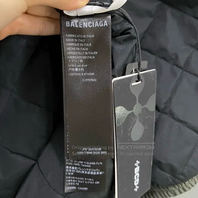 Balenciaga Balenciaga Olive Embroidered Logo Jacket Size US M / EU 48-50 / 2 - 4 Thumbnail