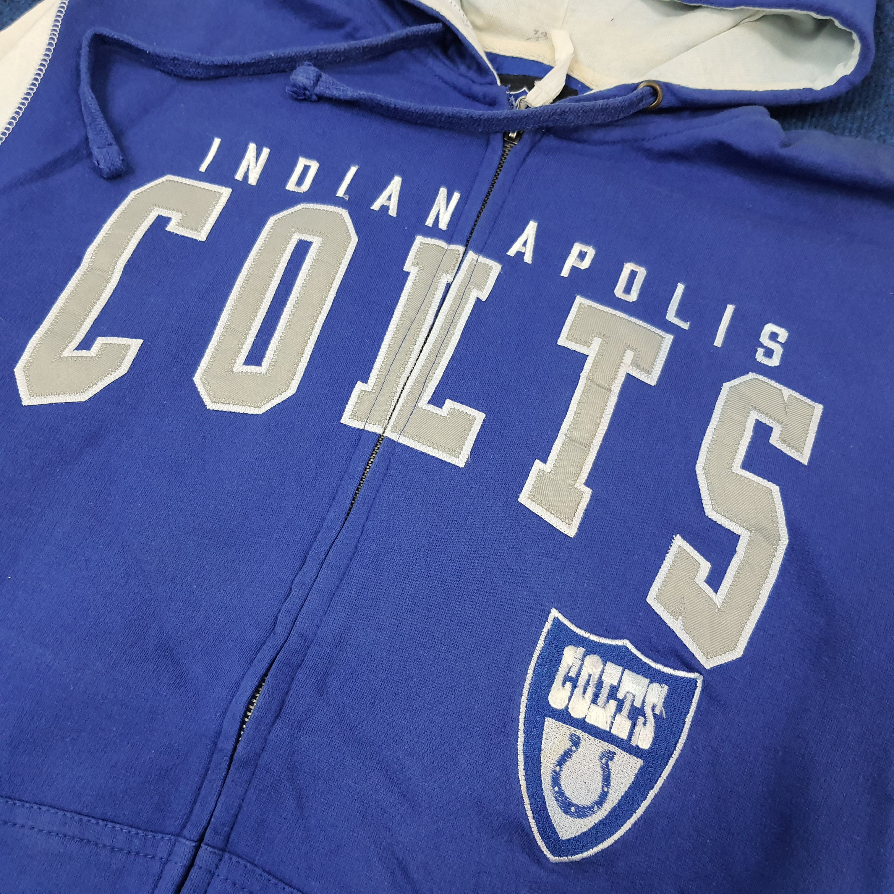 NFL Vintage NFL Indianapolis Colts American Sport Hoodie C261N8 Size US L / EU 52-54 / 3 - 3 Thumbnail