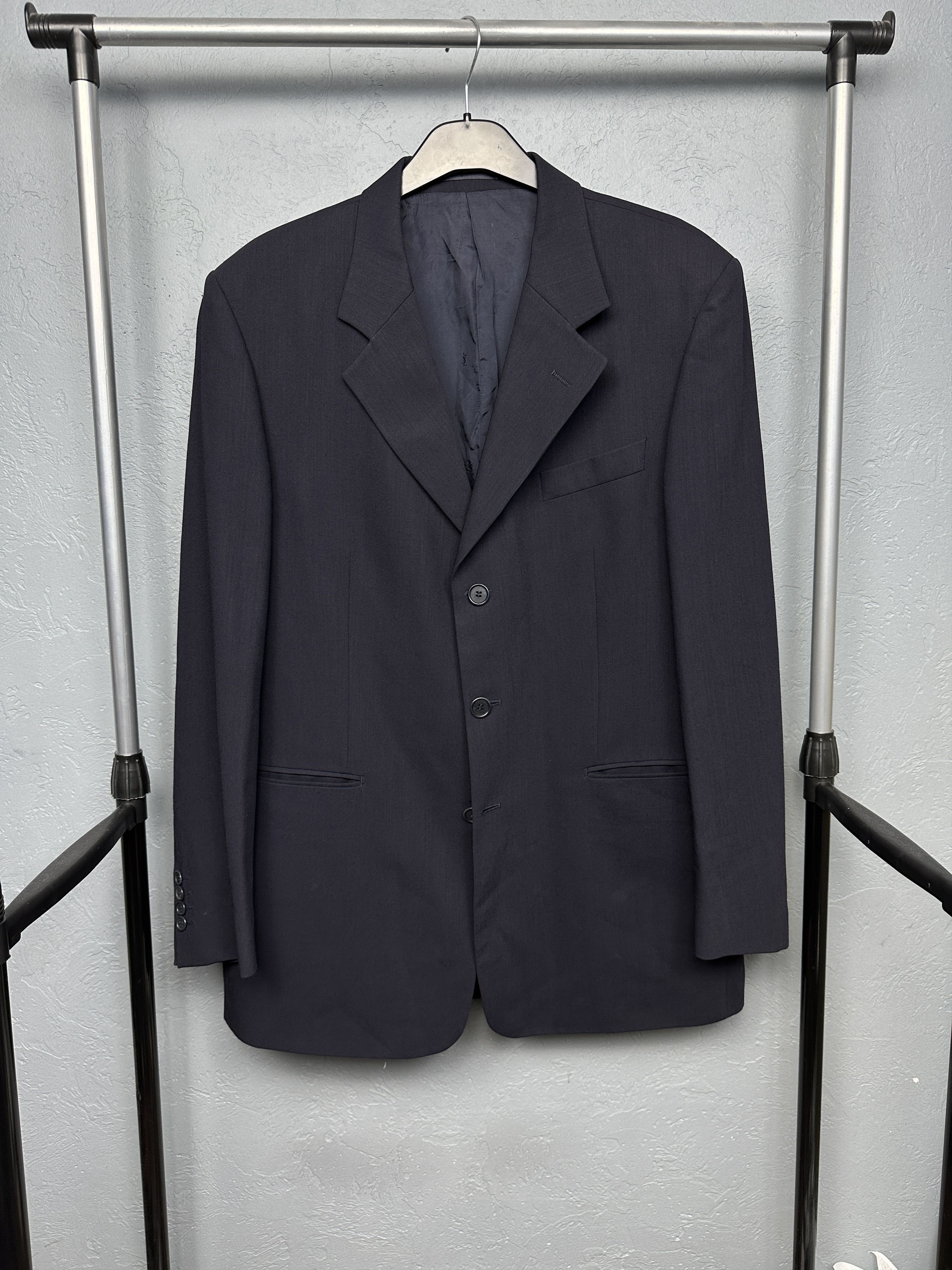 Yves Saint Laurent Yves Saint Laurent YSL Mens 3 Buttons Blazer Jacket Size 42L - 1 Thumbnail