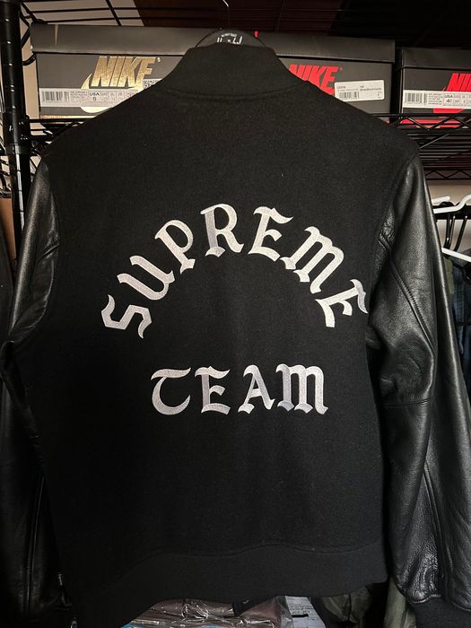 Supreme Supreme Team crew varsity jacket F/W 2015 | Grailed