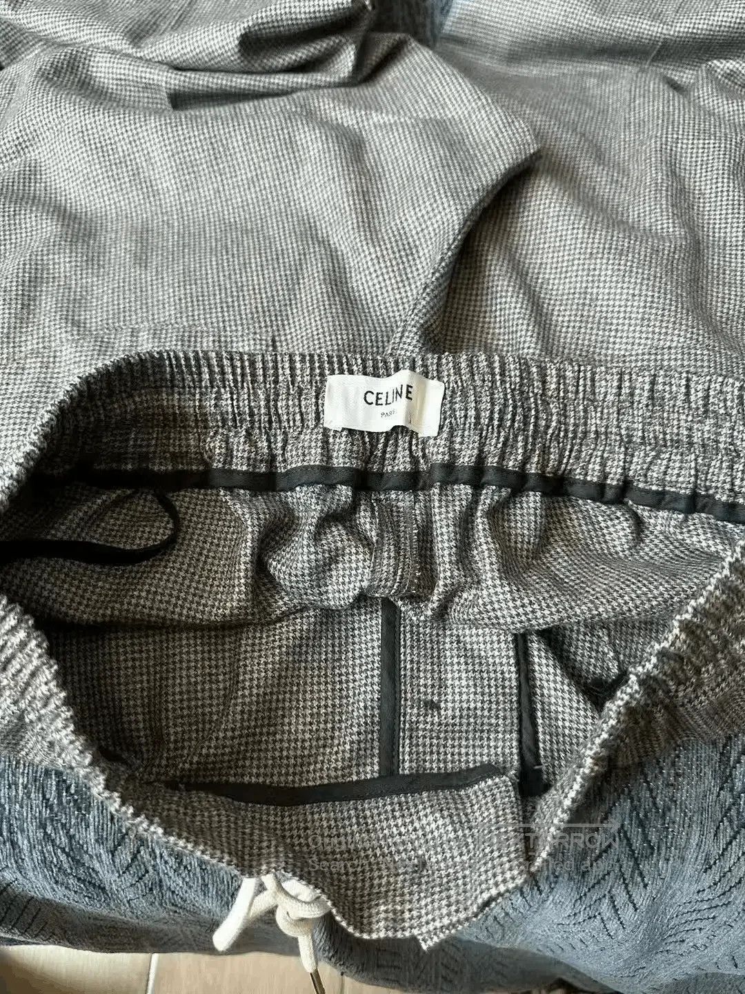 Celine Celine Houndstooth Wool Trousers. Size 37" - 3 Thumbnail