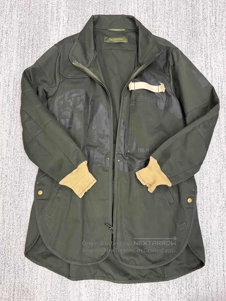 Valentino Valentino Coat, coat, camouflage army green Size US L / EU 52-54 / 3 - 1 Thumbnail