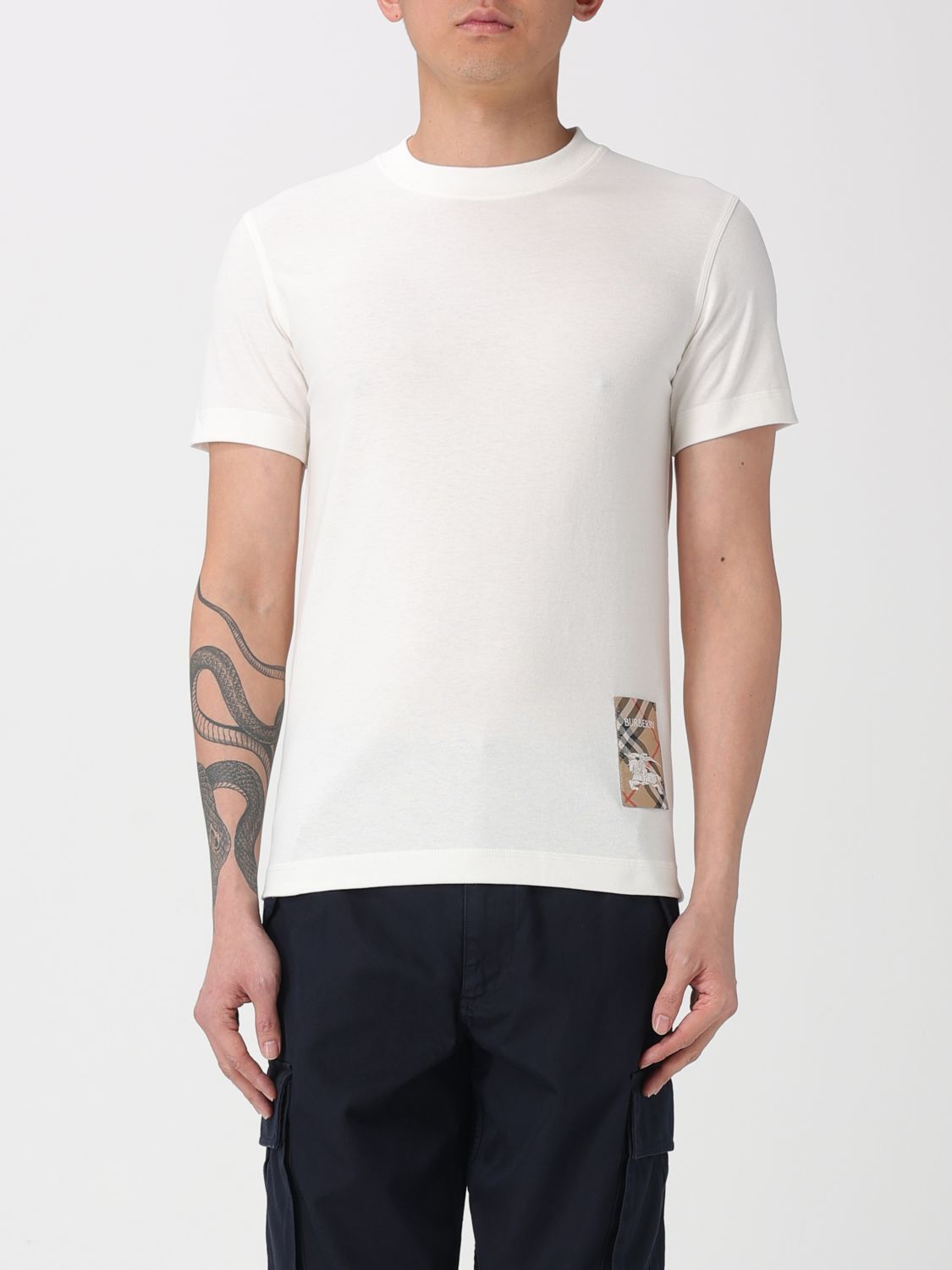 Burberry Burberry T-Shirt Men White Size US XS / EU 42 / 0 - 1 Thumbnail