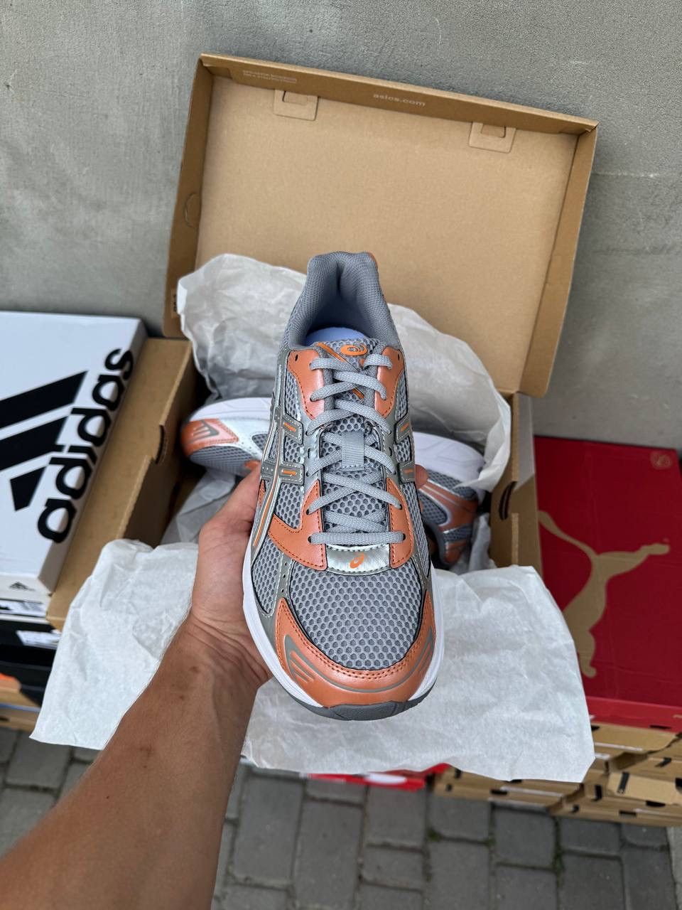 Asics Asics Gel-1130 Cement Grey Rust Orange Size US 10.5 / EU 43-44 - 3 Thumbnail