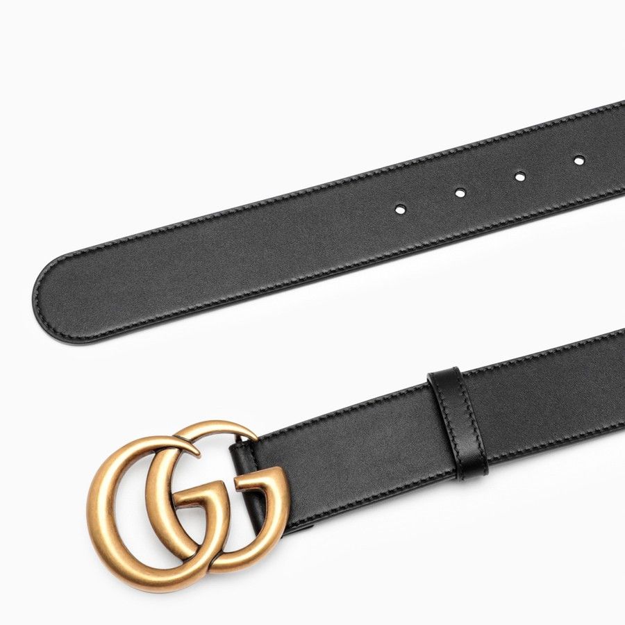 Gucci o1d2blof0824 Size: 75 / Belt With Double G Buckle in Black Size ONE SIZE - 3 Thumbnail