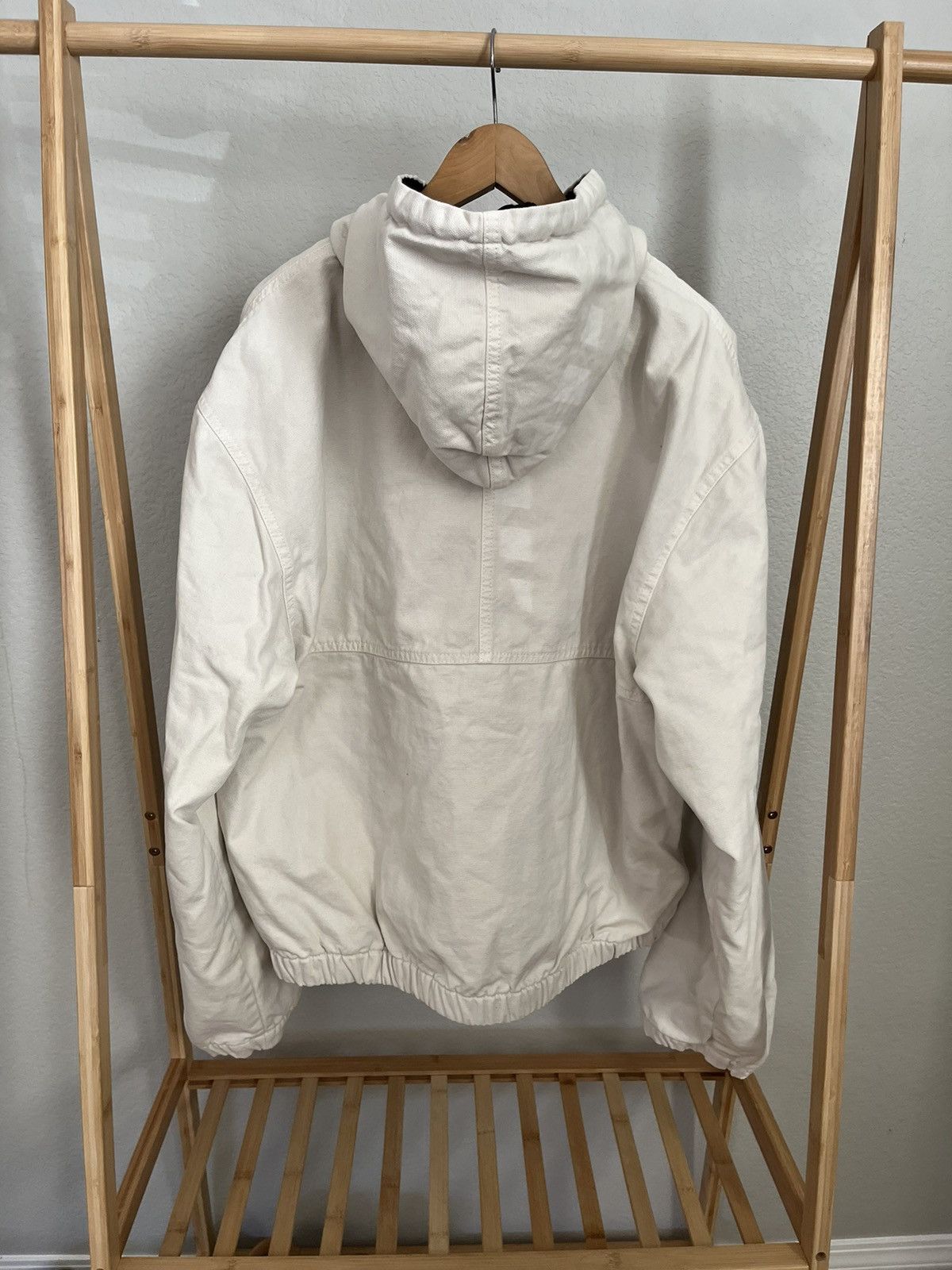 Stussy STUSSY WORK JACKET INSULATED BONE/WHITE XL Full Zip Hooded Size US XL / EU 56 / 4 - 2 Thumbnail