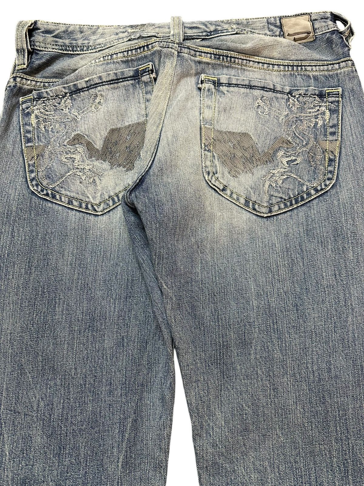 Diesel Vintage Diesel Industry Blue Faded Wash Style Jeans Size US 31 - 6 Thumbnail