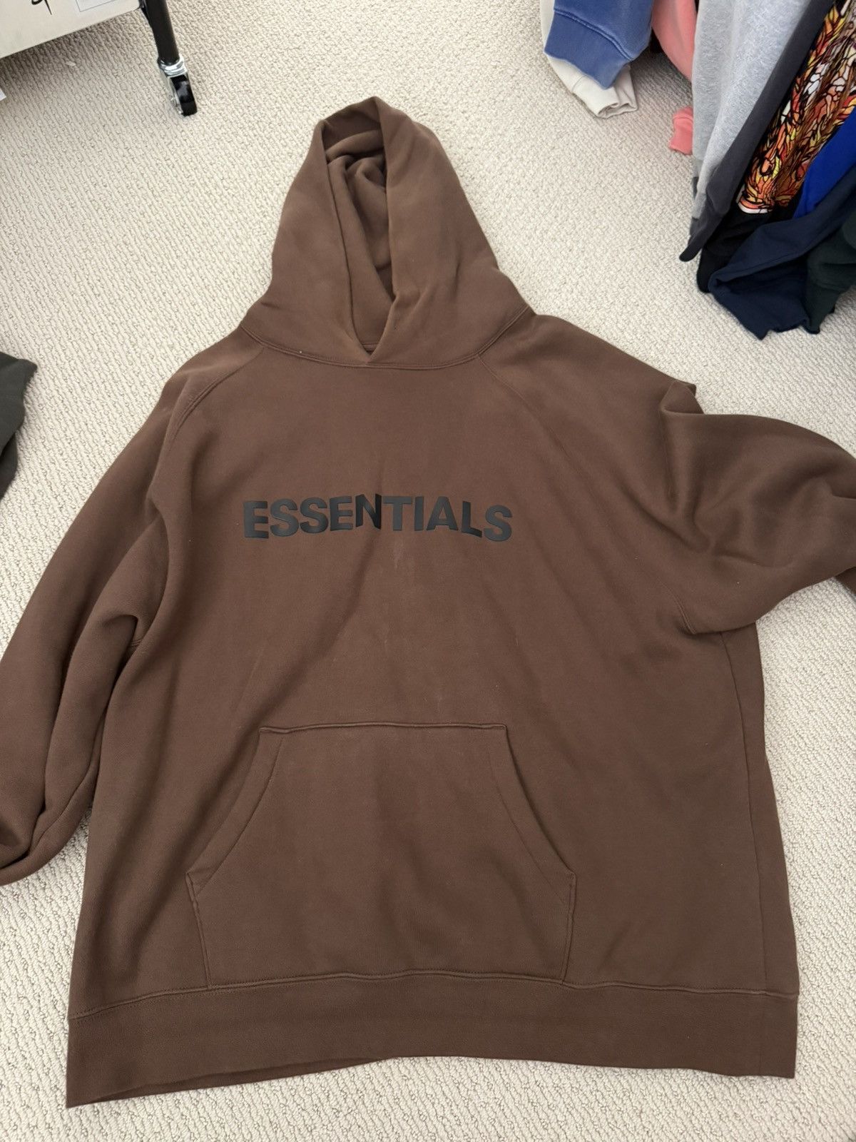 Essentials Brown essentials hoodie Size US XXL / EU 58 / 5 - 1 Thumbnail