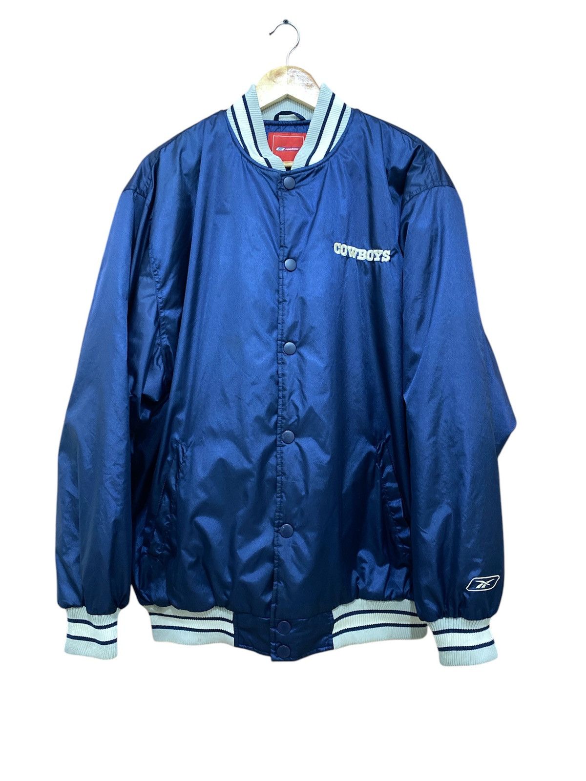NFL × Reebok × Vintage Vintage 90s Dallas Cowboys Reebok Varsity Lightweight Jacket Size US L / EU 52-54 / 3 - 1 Thumbnail