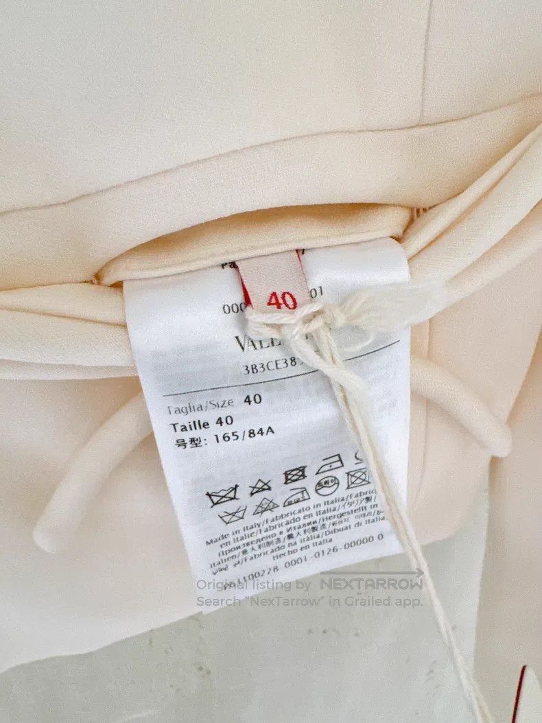 Valentino Valentino White bow blazer Size S / US 4 / IT 40 - 8 Thumbnail